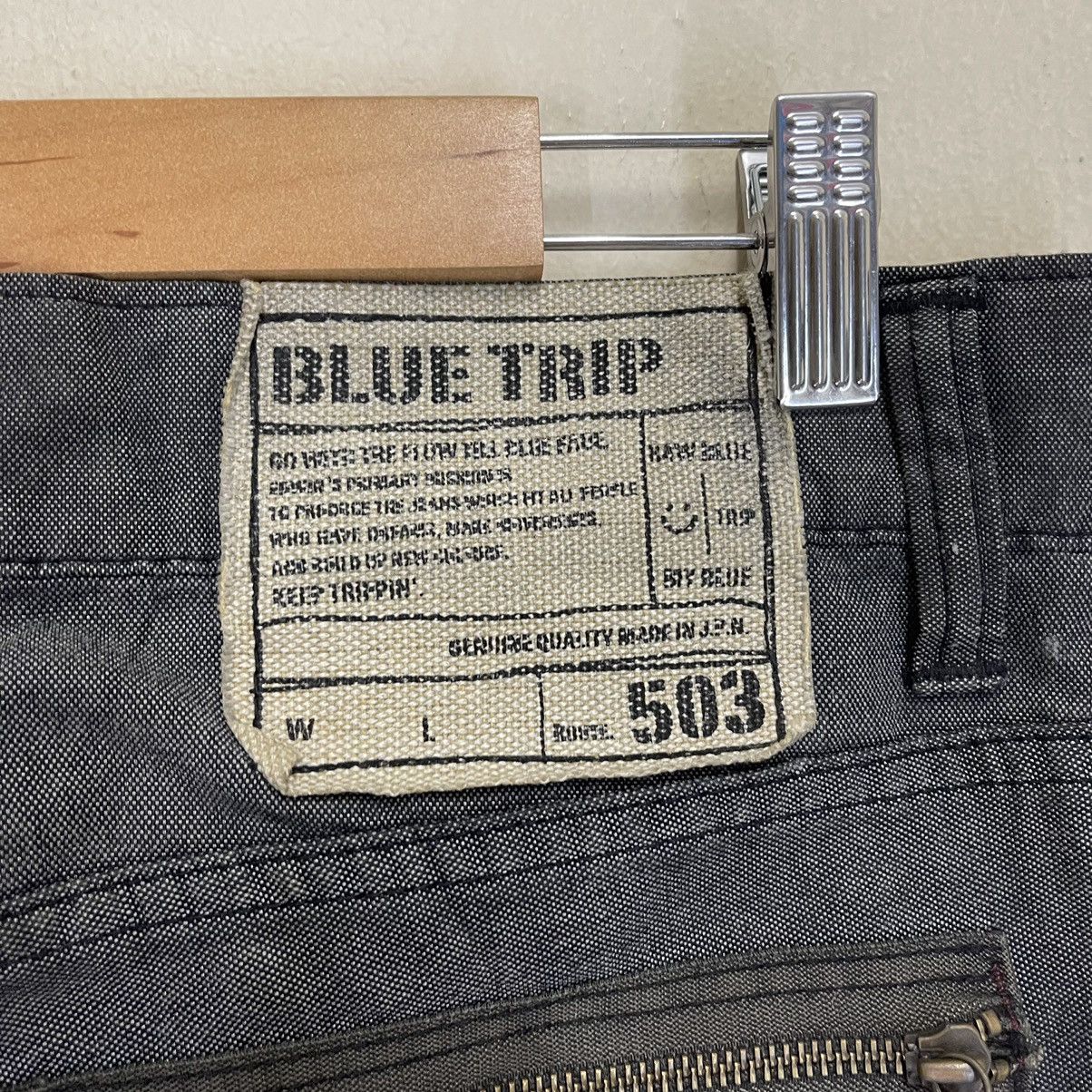 Edwin × Hysteric Glamour Vintage Edwin Blue Trip Black Zipper Pocket Jeans Size US 34 / EU 50 - 14 Thumbnail