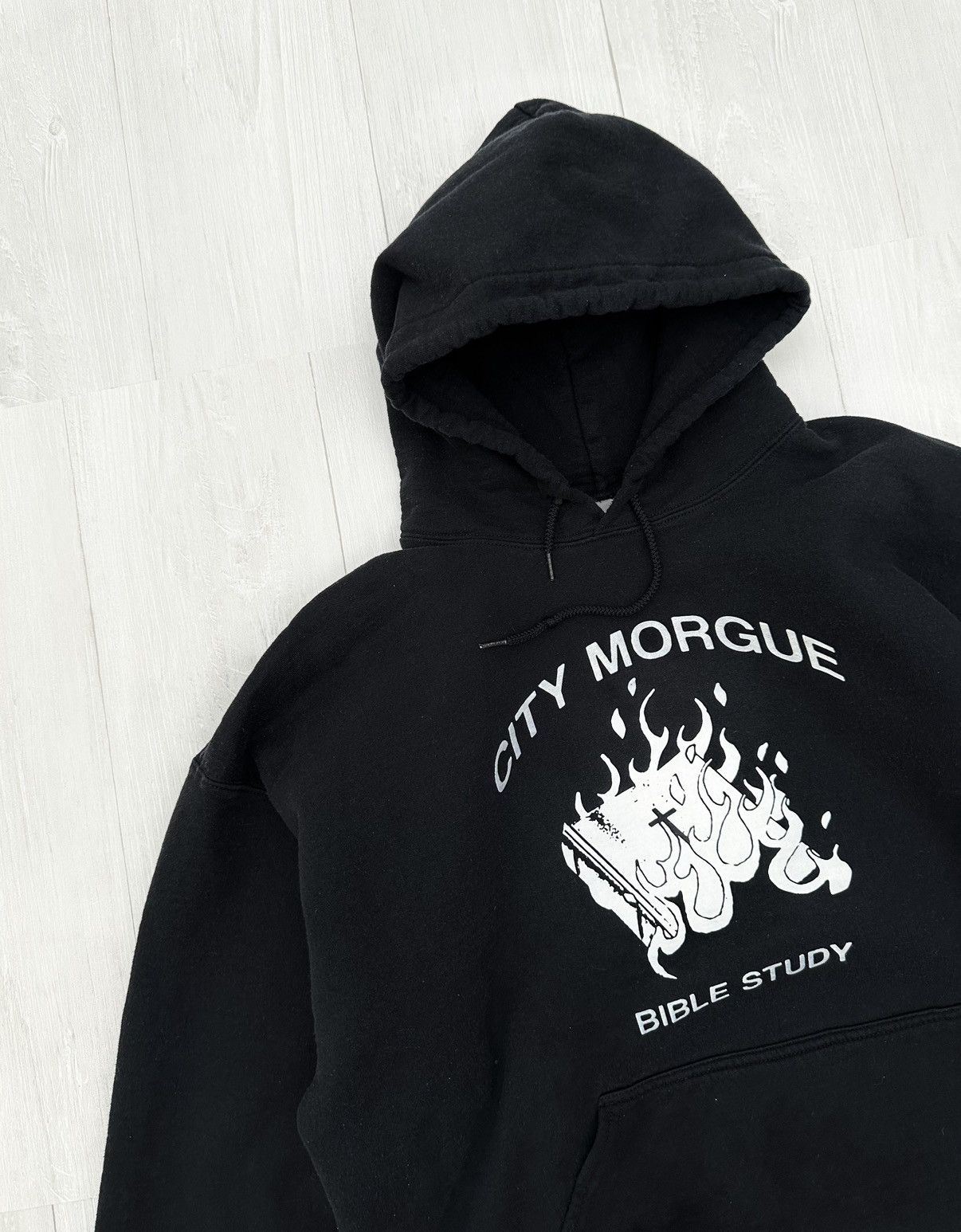 City Morgue City Morgue Black " Bible Study " Hoodie Sz. XL Size US XL / EU 56 / 4 - 2 Thumbnail