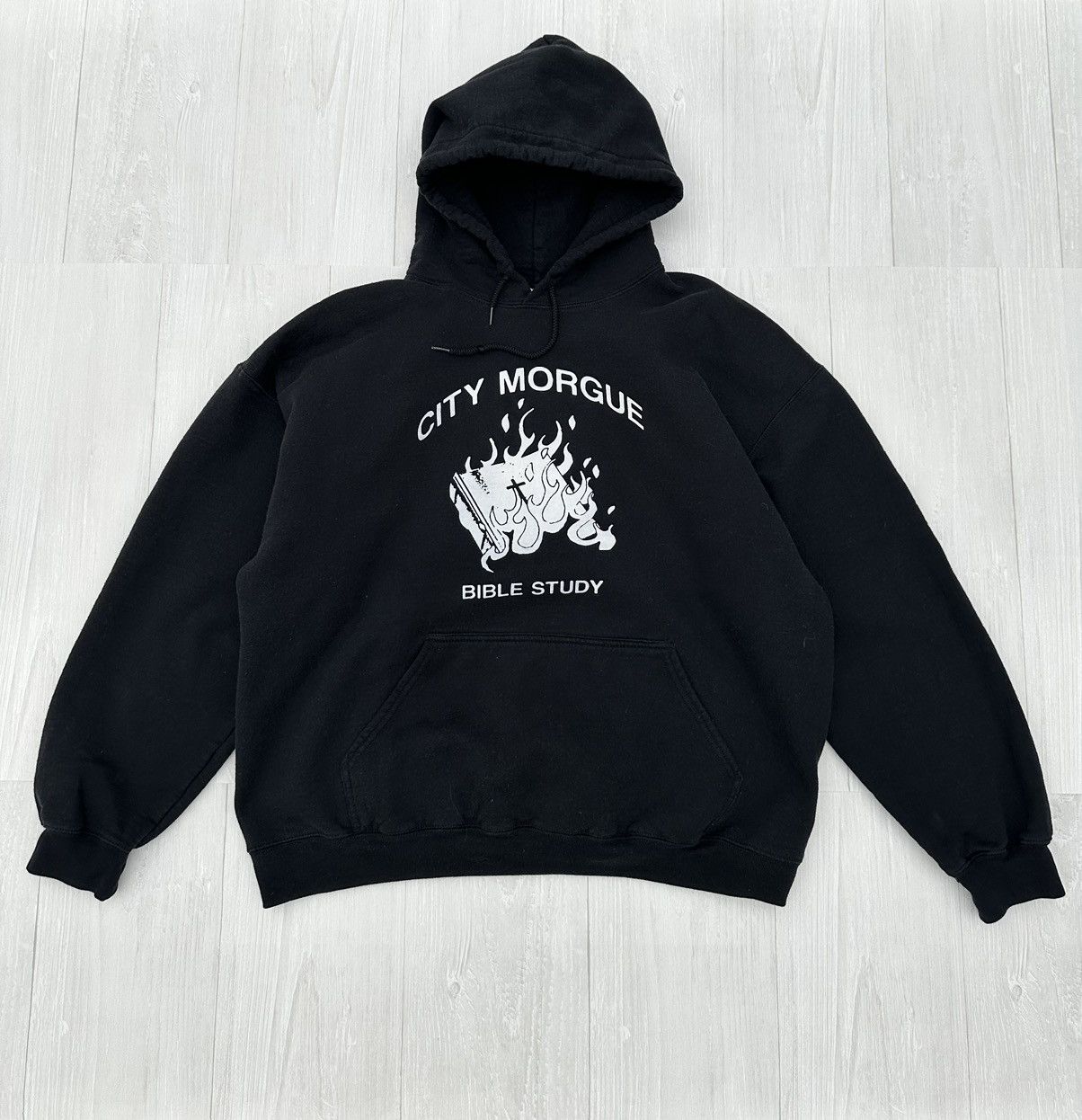 City Morgue City Morgue Black " Bible Study " Hoodie Sz. XL Size US XL / EU 56 / 4 - 1 Thumbnail
