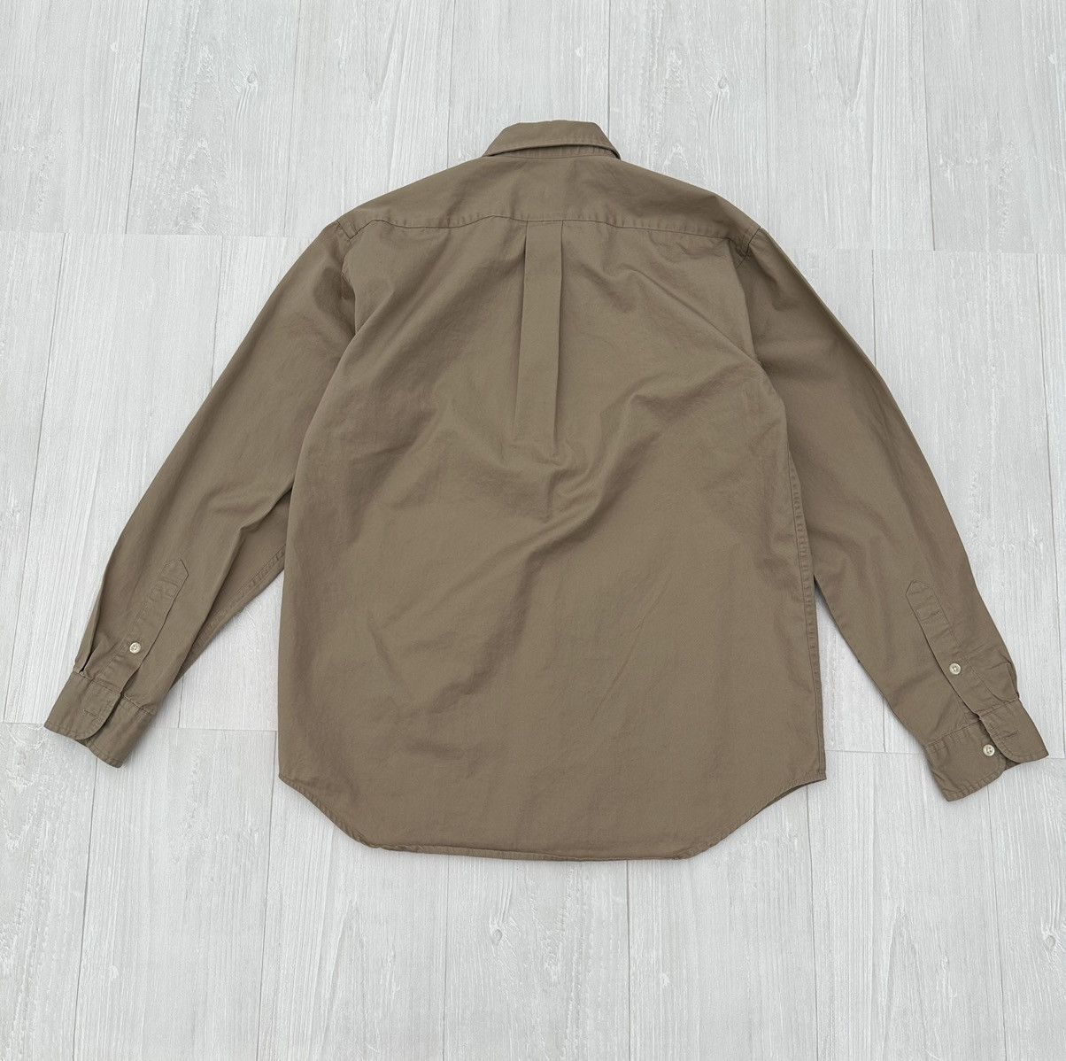 Polo Ralph Lauren Polo Ralph Lauren Khaki Logo Overshirt Sz. Large PRL Size US L / EU 52-54 / 3 - 2 Thumbnail