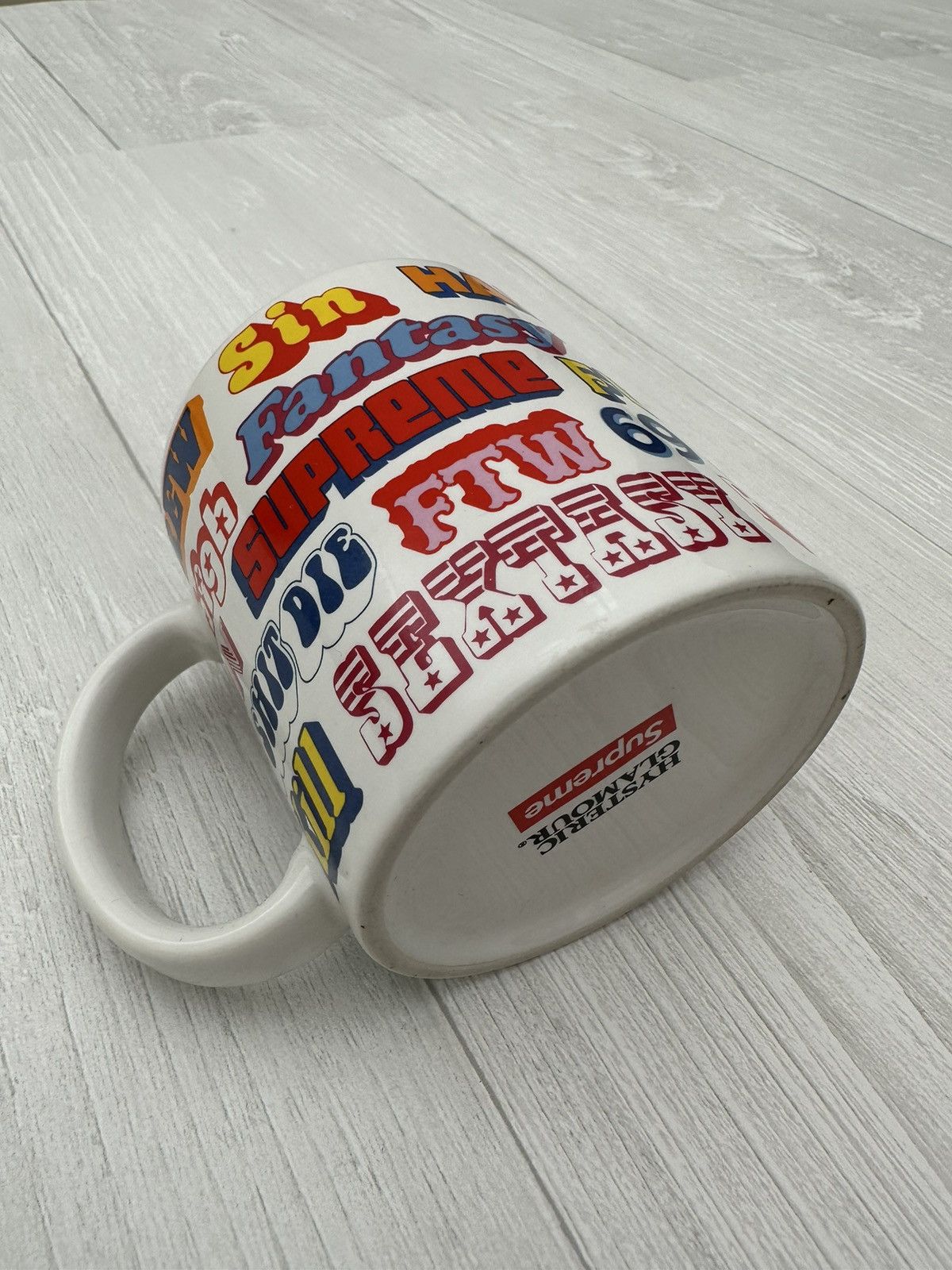 image of Hysteric Glamour x Supreme Multi Color Coffee Mug in White, Men's