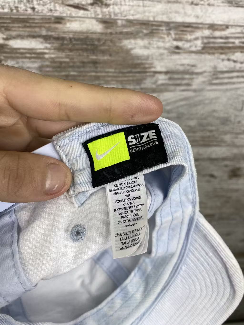 Nike × Vintage Mens Vintage Nike big logo cap rare streetwear y2k 90s Size ONE SIZE - 8 Thumbnail