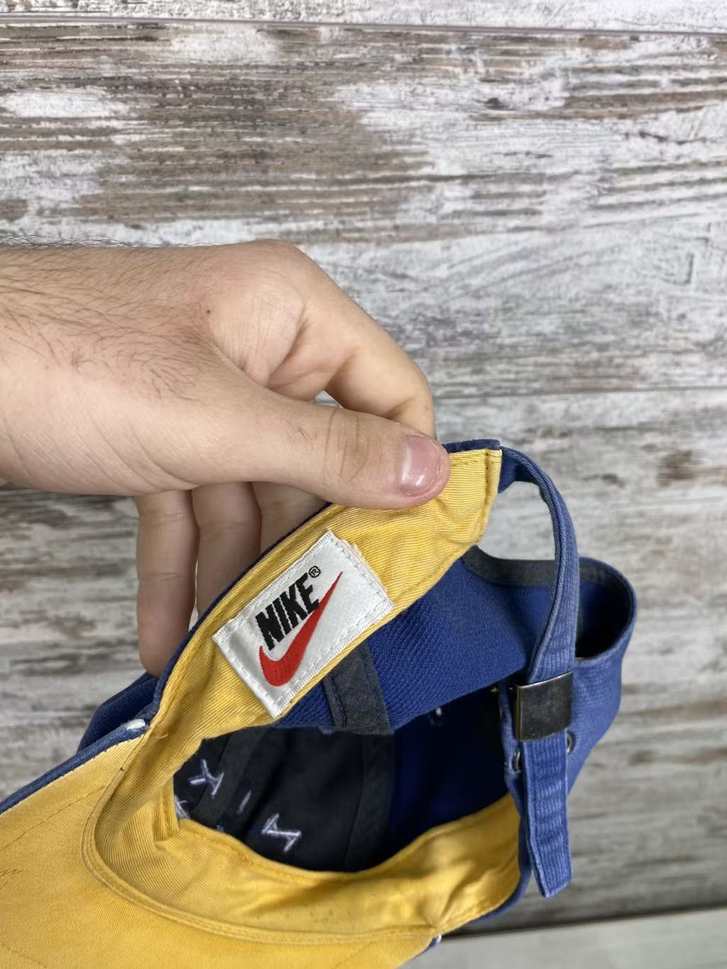 Nike × Vintage Mens Vintage Nike centre swoosh cap rare streetwear y2k 90s Size ONE SIZE - 9 Thumbnail