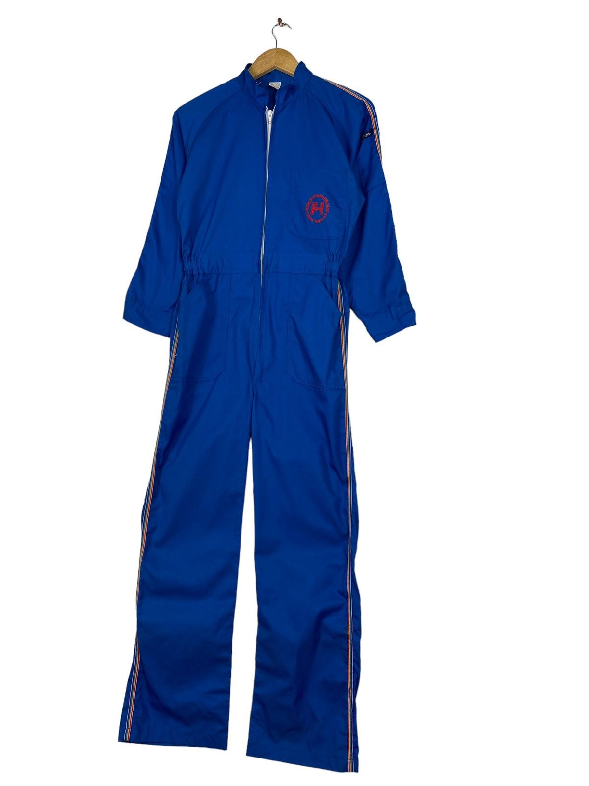 Japanese Brand × Vintage 💥RARE💥Vintage World Championship F-1 Great Britain Coverall Size US 29 - 4 Thumbnail