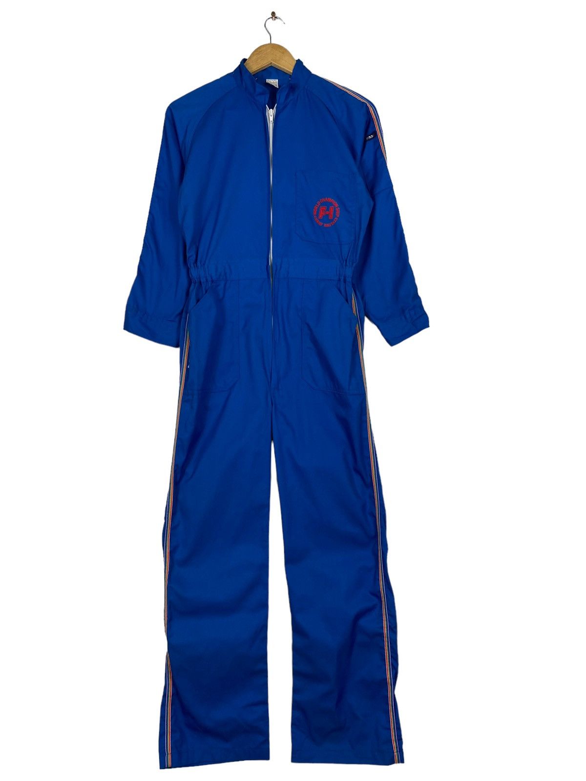 Japanese Brand × Vintage 💥RARE💥Vintage World Championship F-1 Great Britain Coverall Size US 29 - 3 Thumbnail