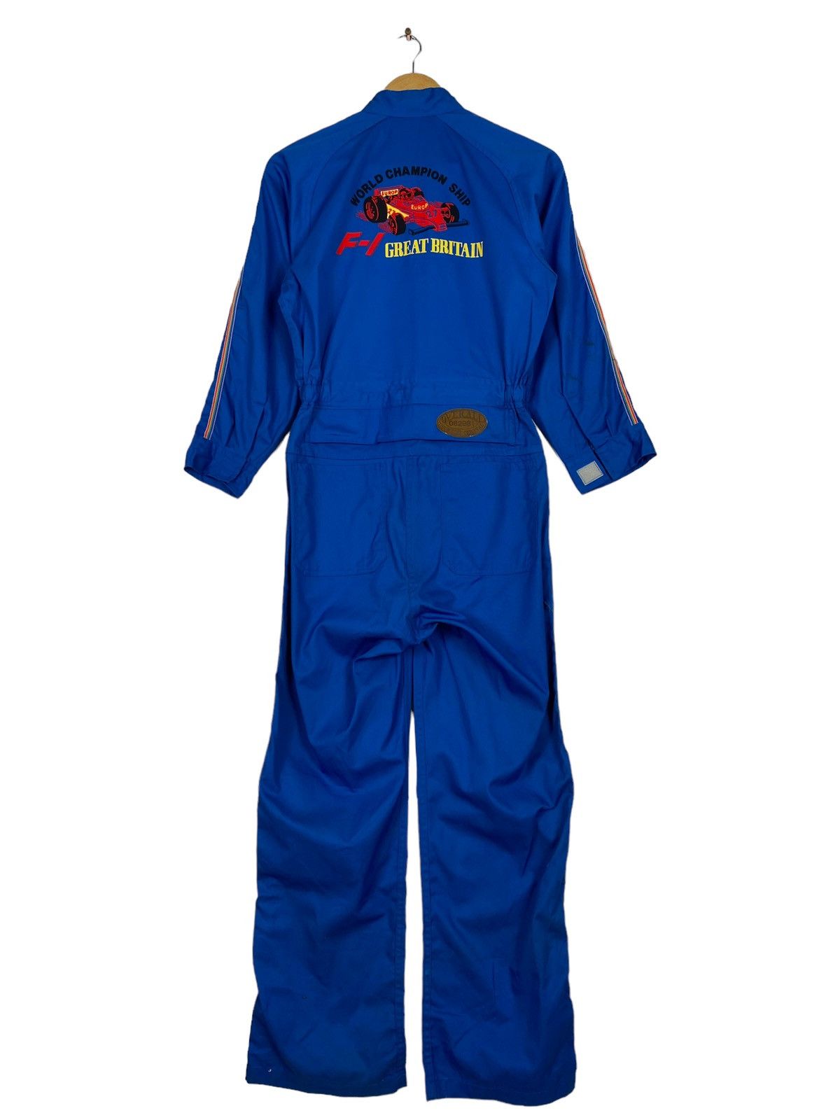 Japanese Brand × Vintage 💥RARE💥Vintage World Championship F-1 Great Britain Coverall Size US 29 - 1 Thumbnail