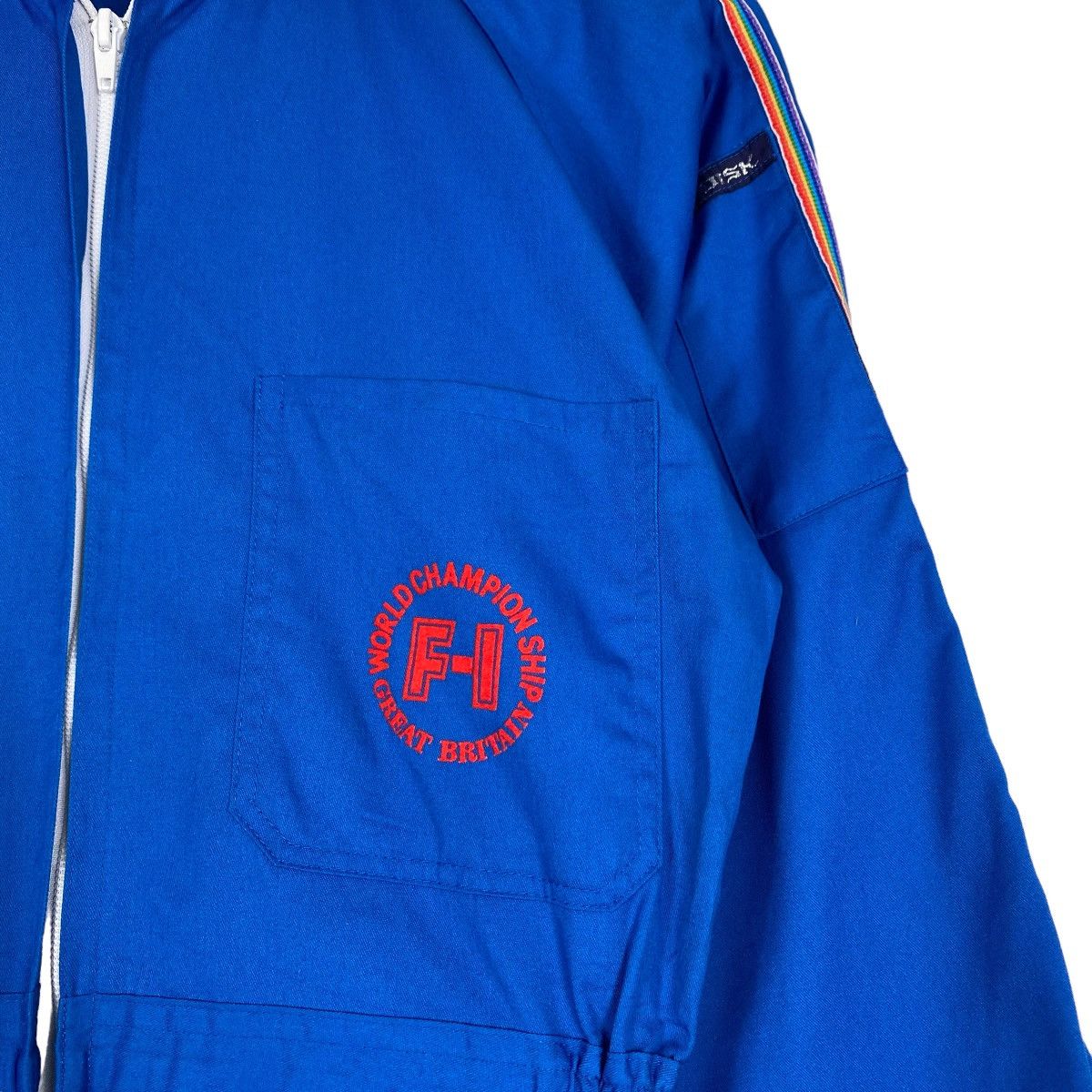 Japanese Brand × Vintage 💥RARE💥Vintage World Championship F-1 Great Britain Coverall Size US 29 - 7 Thumbnail