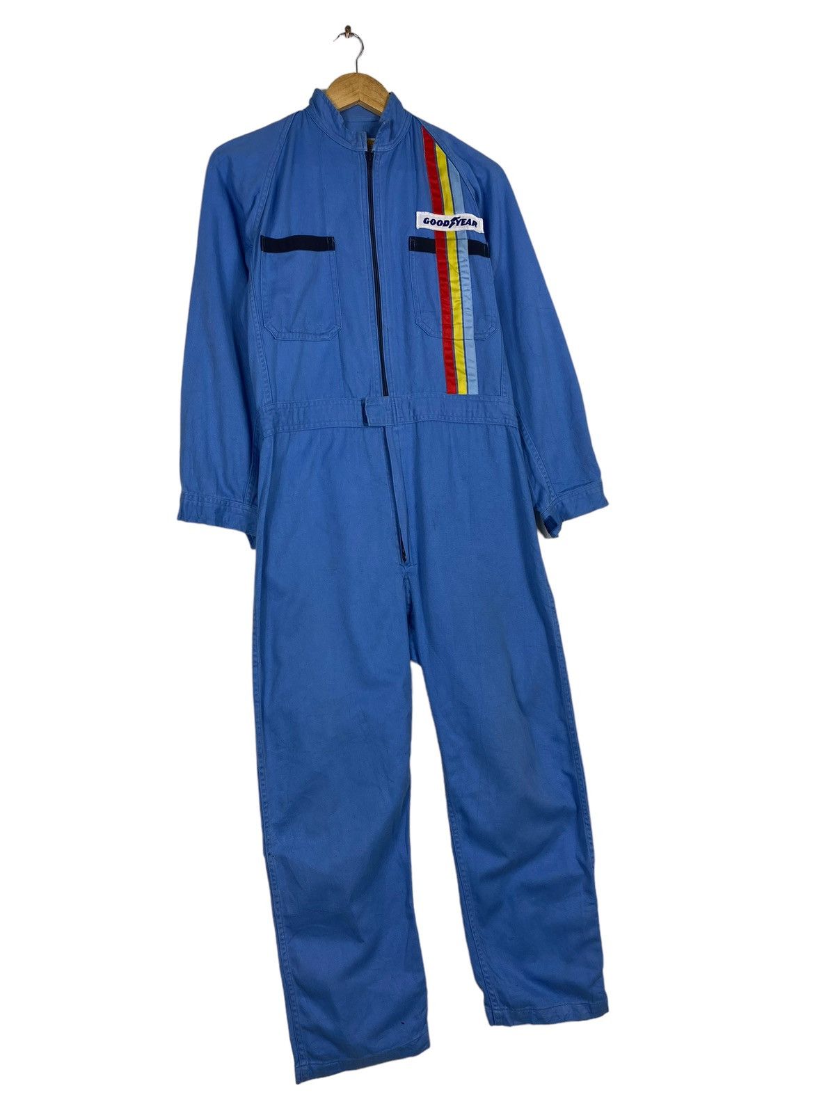Japanese Brand × Vintage 🔥Best Offer🔥 Vintage Good Year Coverall Racing Workwear Size US 32 / EU 48 - 3 Thumbnail