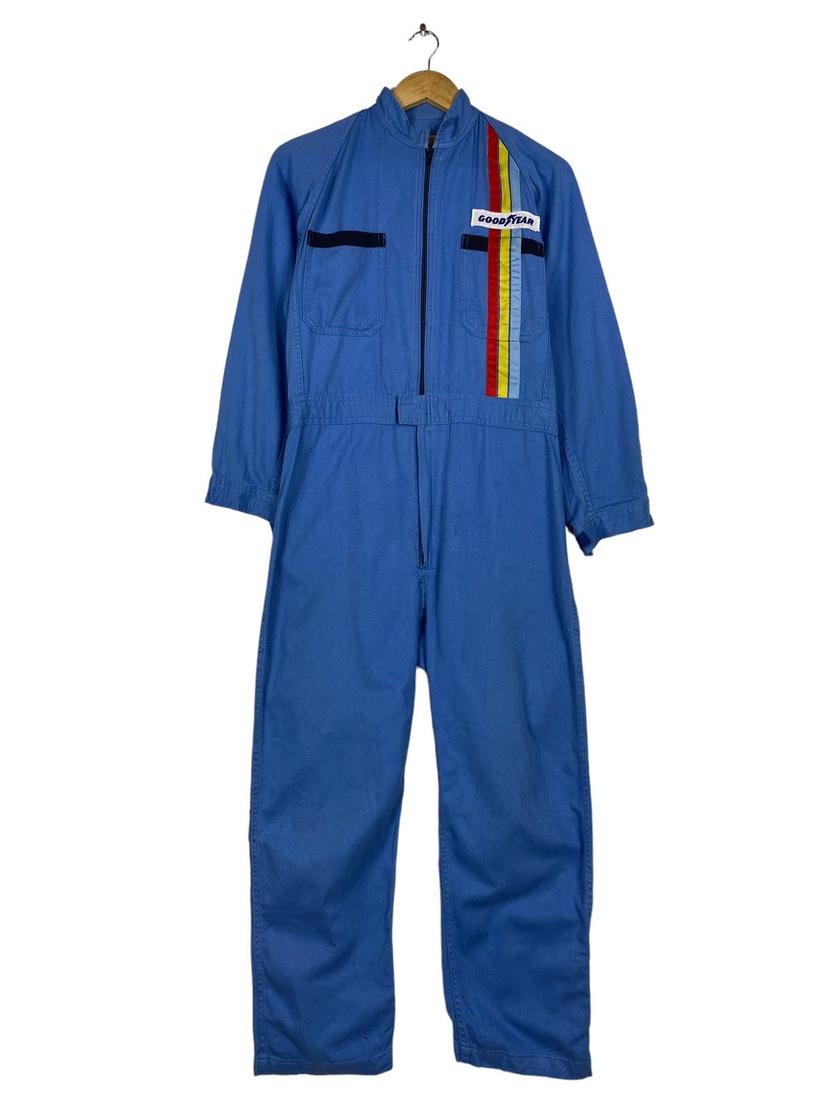 Japanese Brand × Vintage 🔥Best Offer🔥 Vintage Good Year Coverall Racing Workwear Size US 32 / EU 48 - 1 Thumbnail
