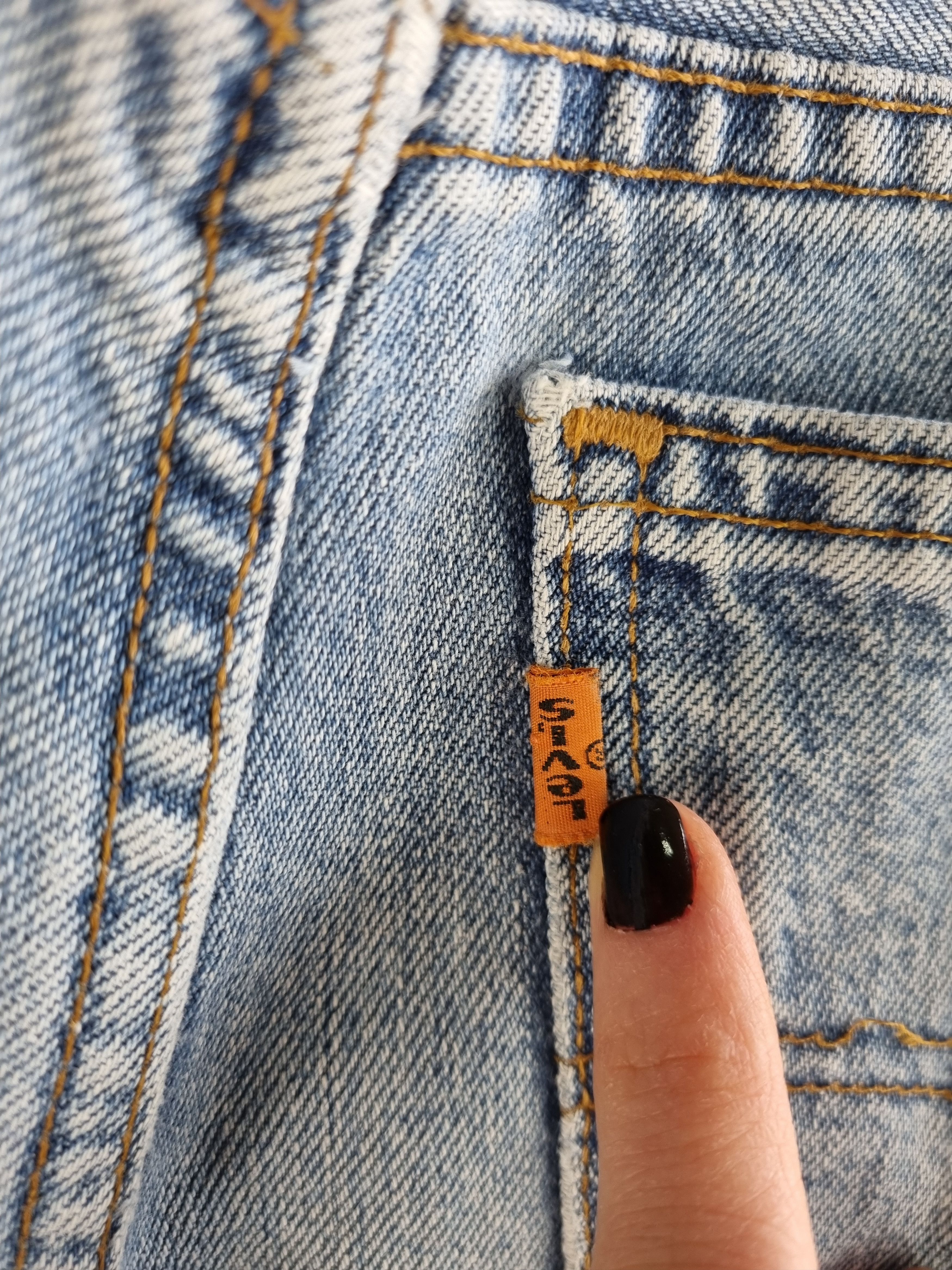 Levi's × Levi's Vintage Clothing Levis Orange Tab Vintage Blue Faded Denim Jeans Size US 32 / EU 48 - 12 Thumbnail