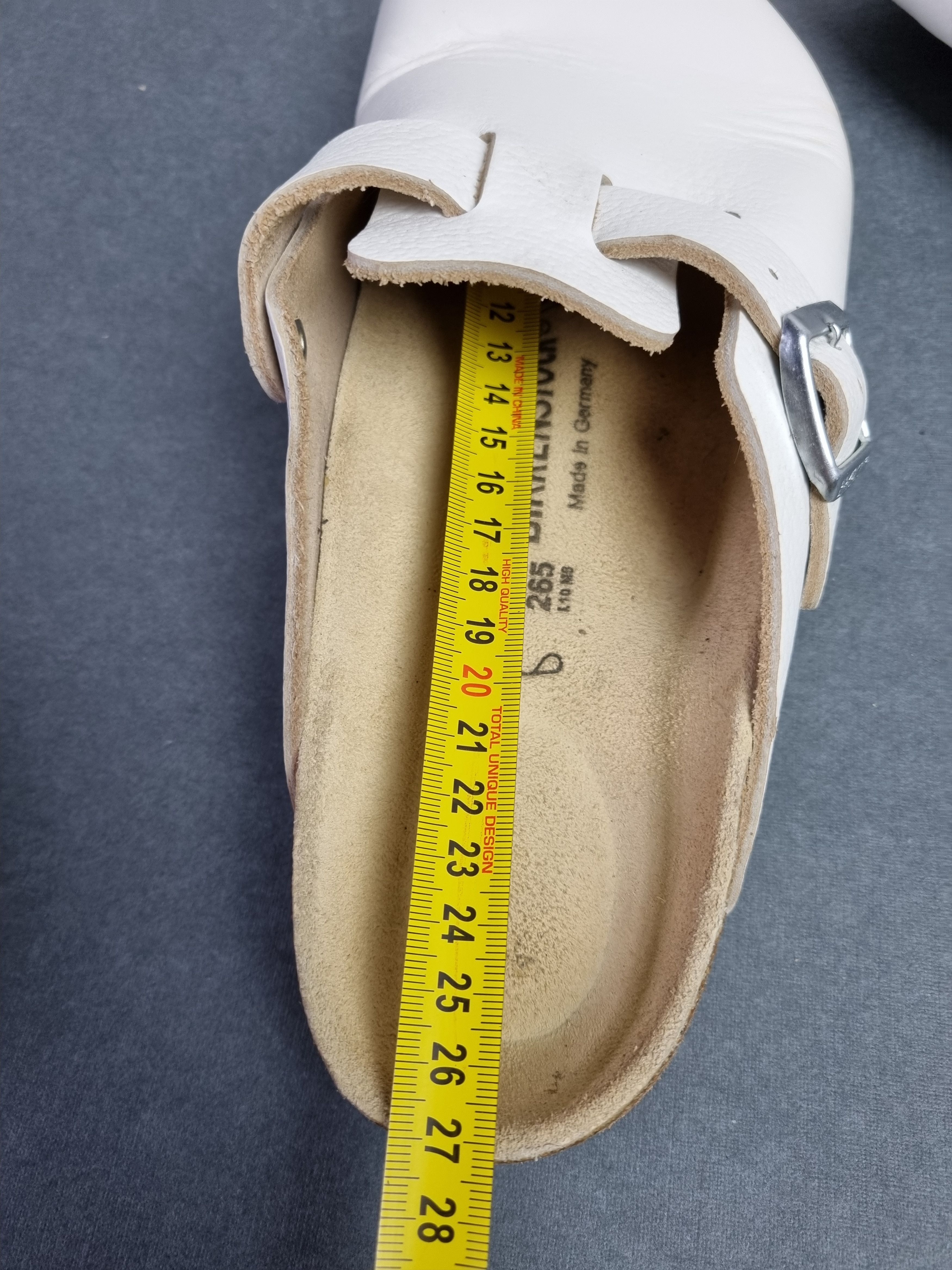 Birkenstock Birkenstock Leather White Sandals Slipons Size US 8 / EU 41 - 4 Thumbnail