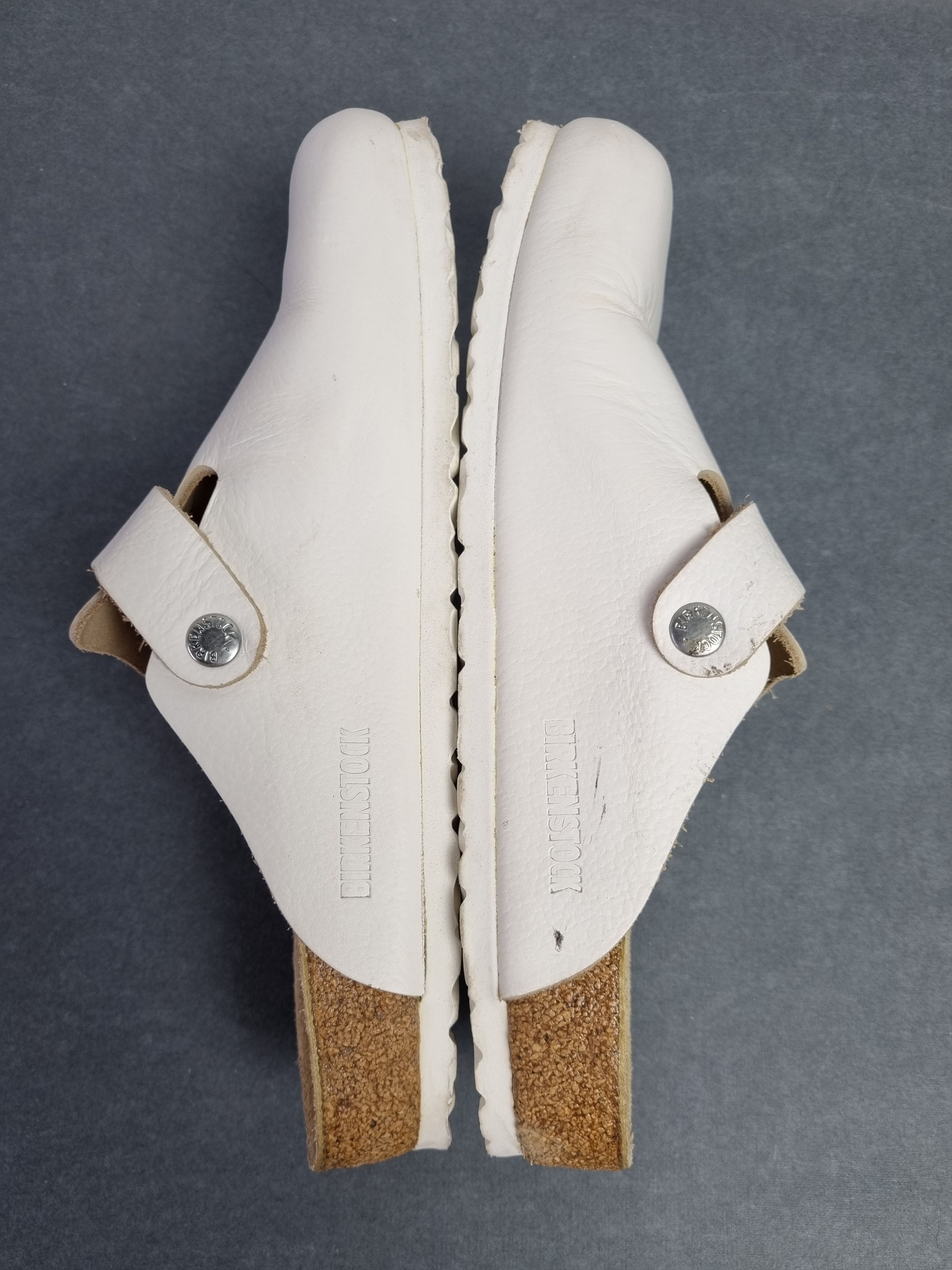 Birkenstock Birkenstock Leather White Sandals Slipons Size US 8 / EU 41 - 15 Thumbnail