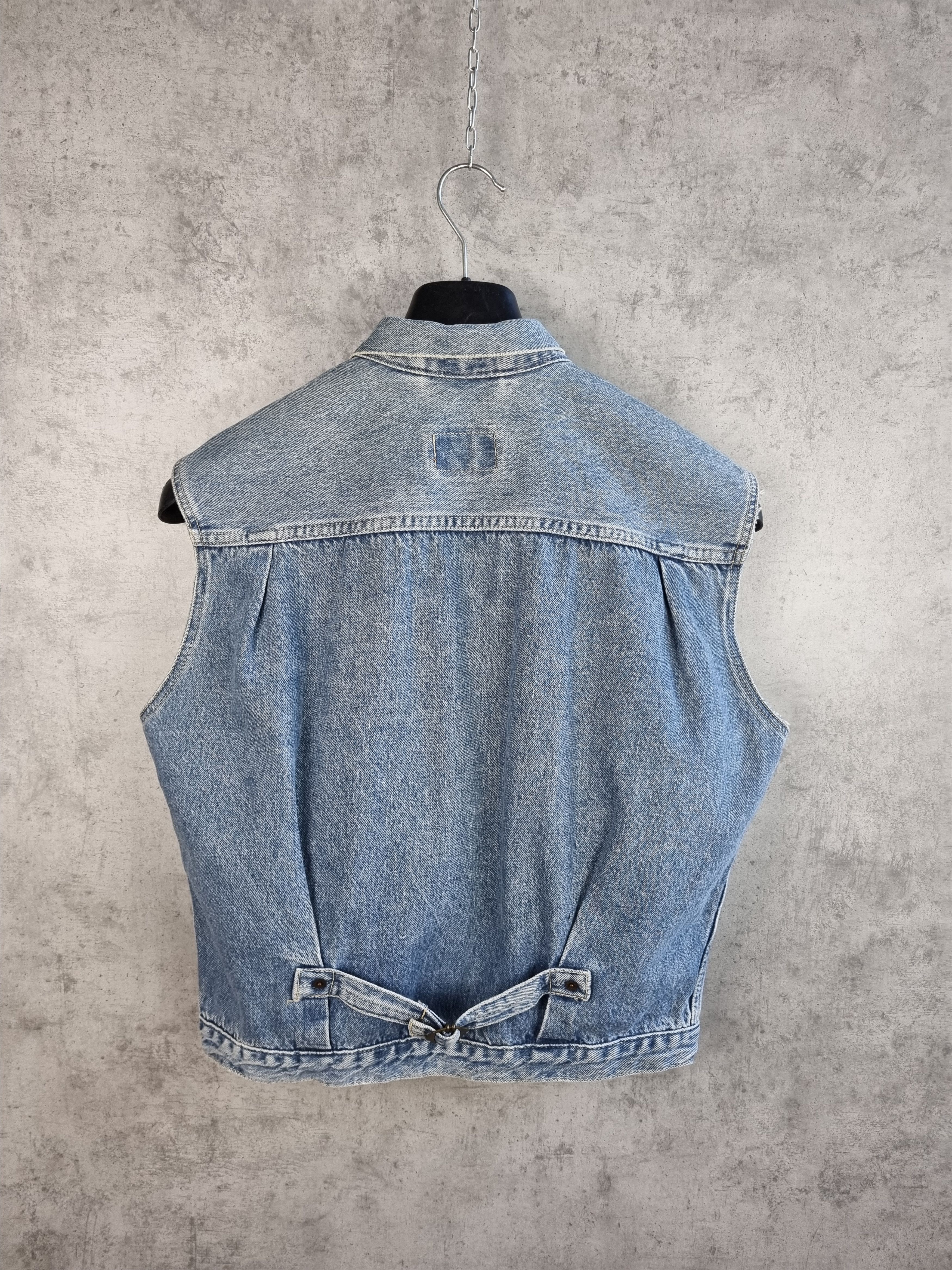 RIFLE 80s Faded Denim Rifle Cargo Reconstructed Vest Size US M / EU 48-50 / 2 - 16 Thumbnail