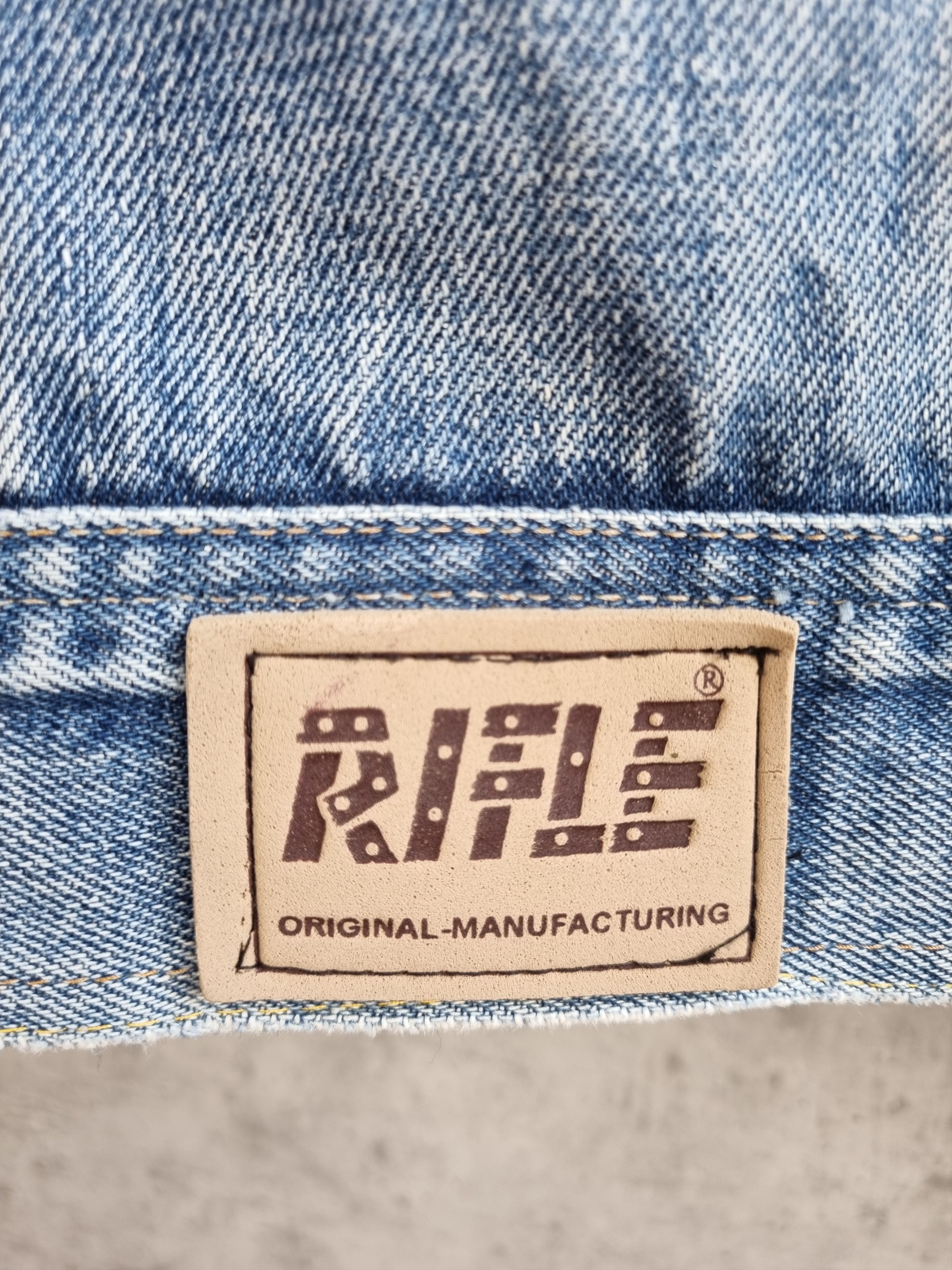RIFLE 80s Faded Denim Rifle Cargo Reconstructed Vest Size US M / EU 48-50 / 2 - 9 Thumbnail