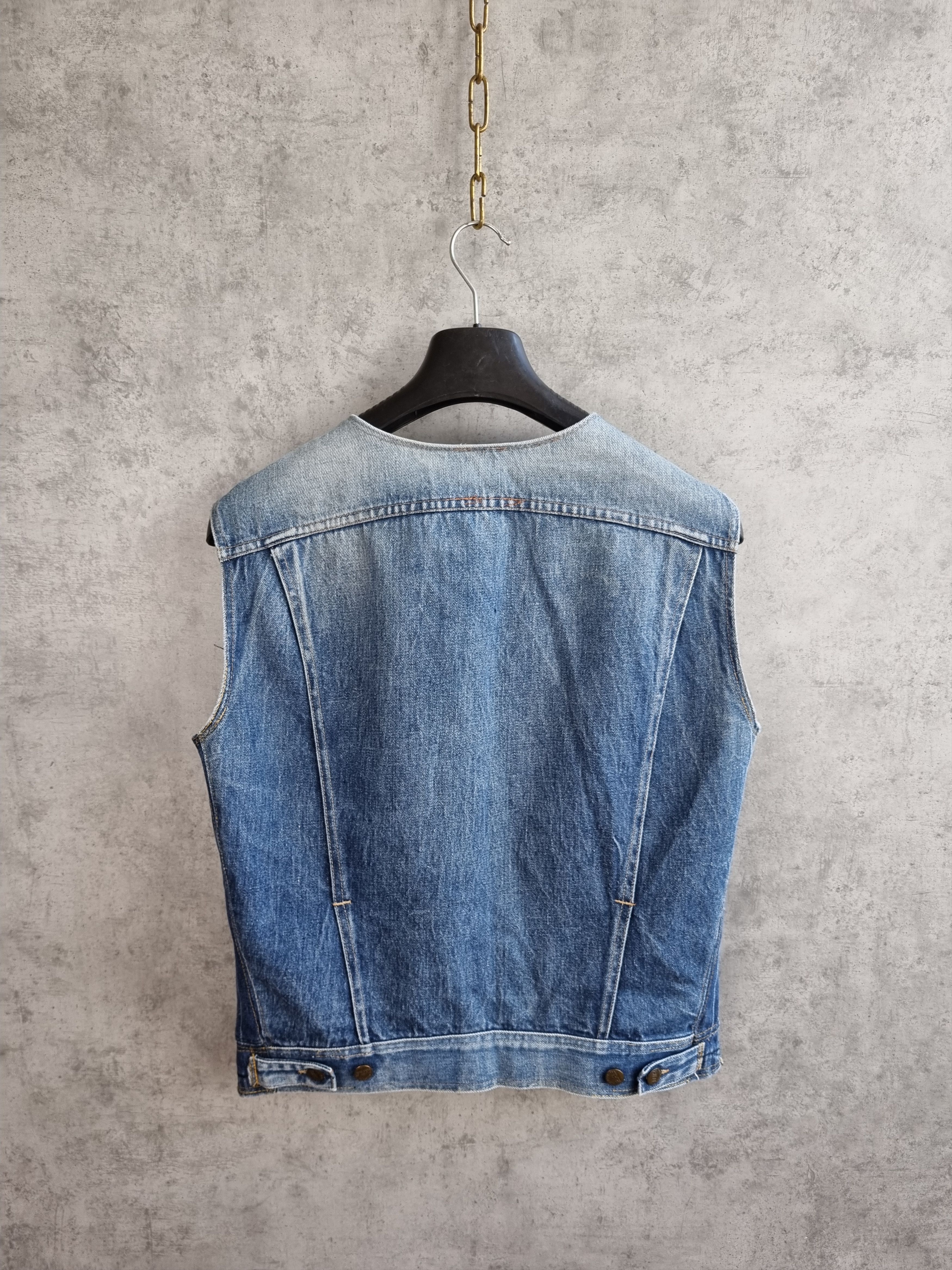 RIFLE 80s Faded Denim Rifle Cargo Reconstructed Vest Size US M / EU 48-50 / 2 - 13 Thumbnail