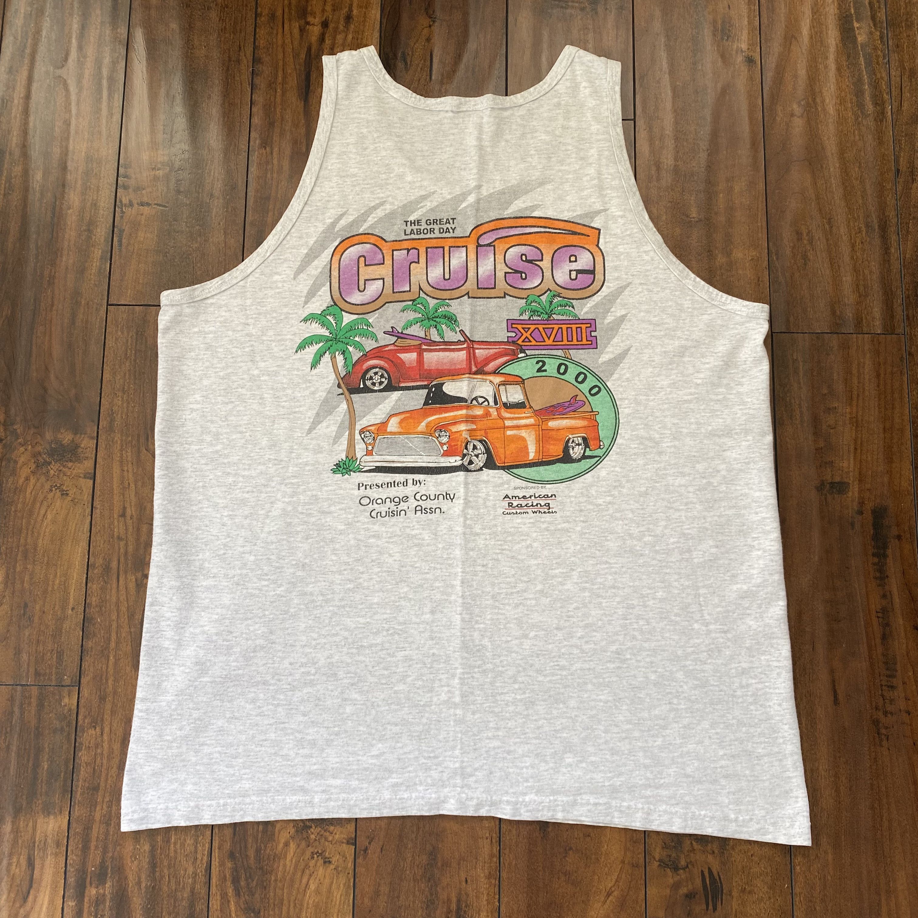 Vintage Orange County Car Cruise Tank Top Size US XL / EU 56 / 4 - 2 Thumbnail