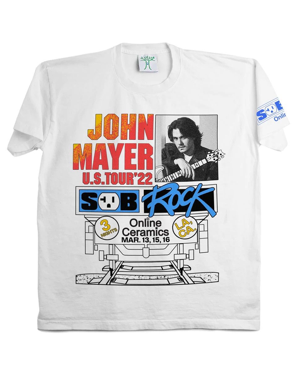 image of L.a. Train Tee - John Mayer in White, Men's (Size XL)