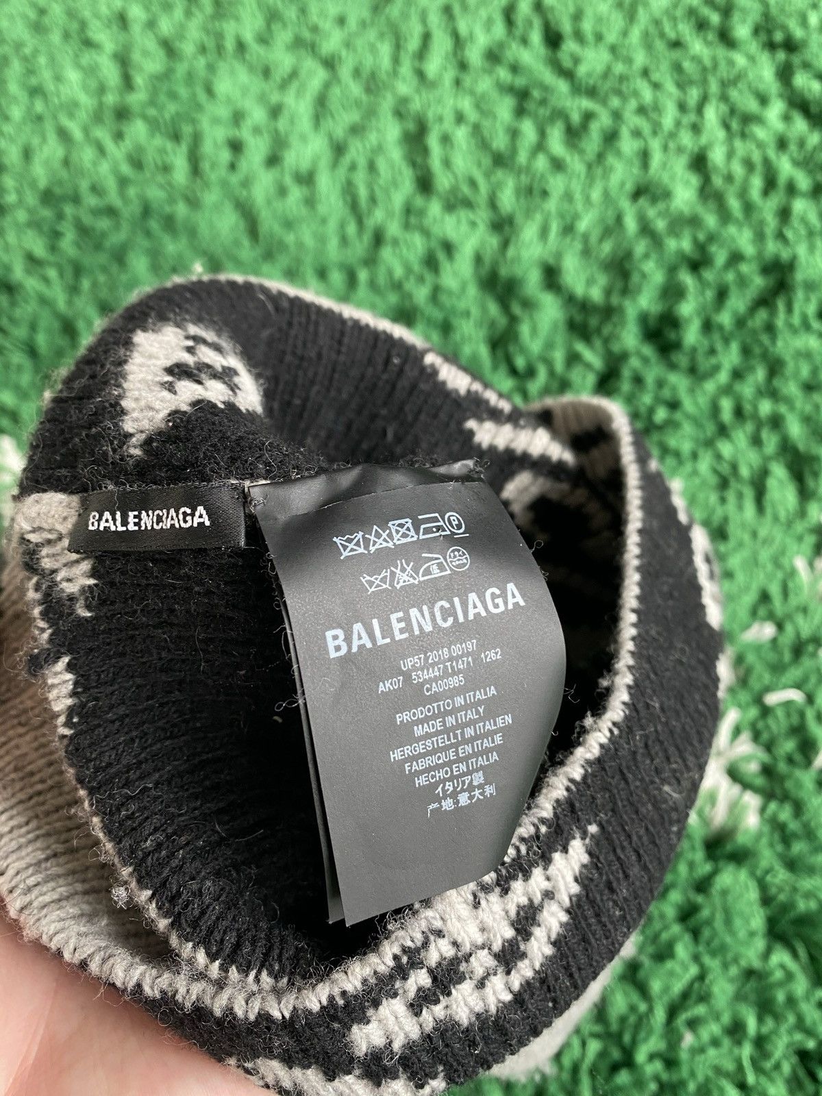 Balenciaga Jacquard Logo Beanie Size ONE SIZE - 5 Thumbnail
