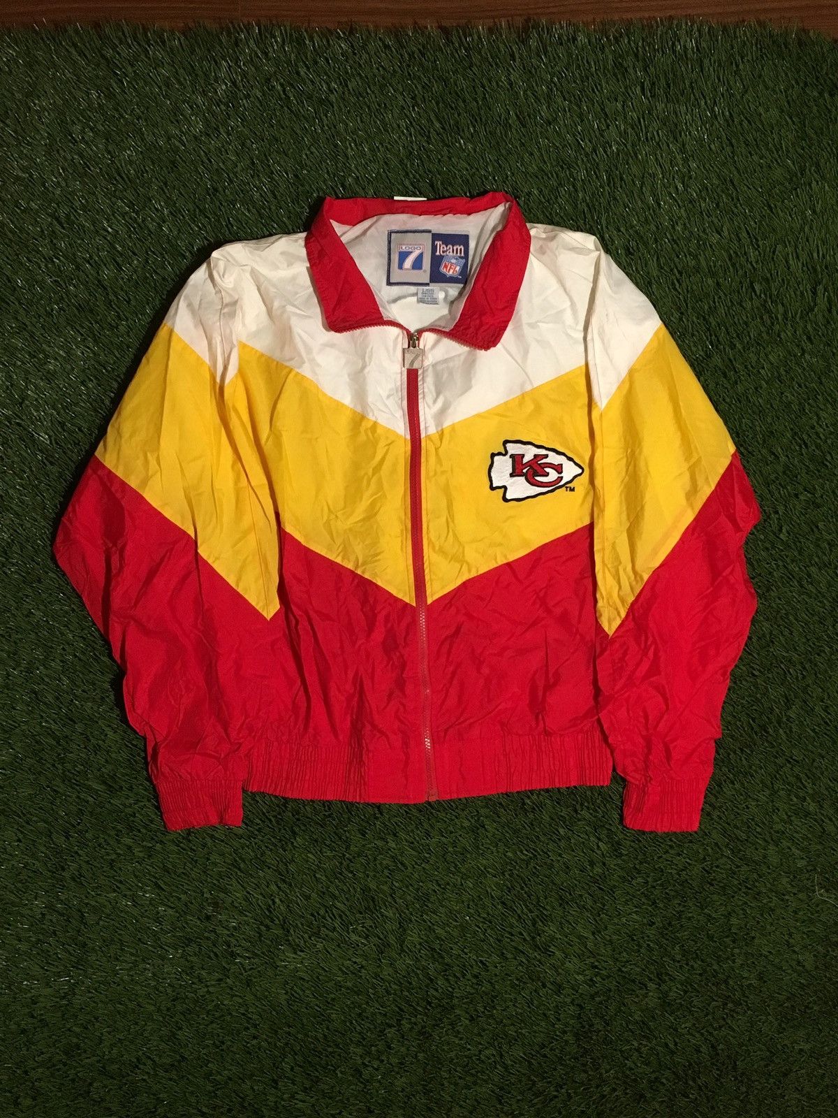 Logo 7 × Vintage Vintage NFL Kansas City Chiefs Windbreaker Size US L / EU 52-54 / 3 - 1 Thumbnail