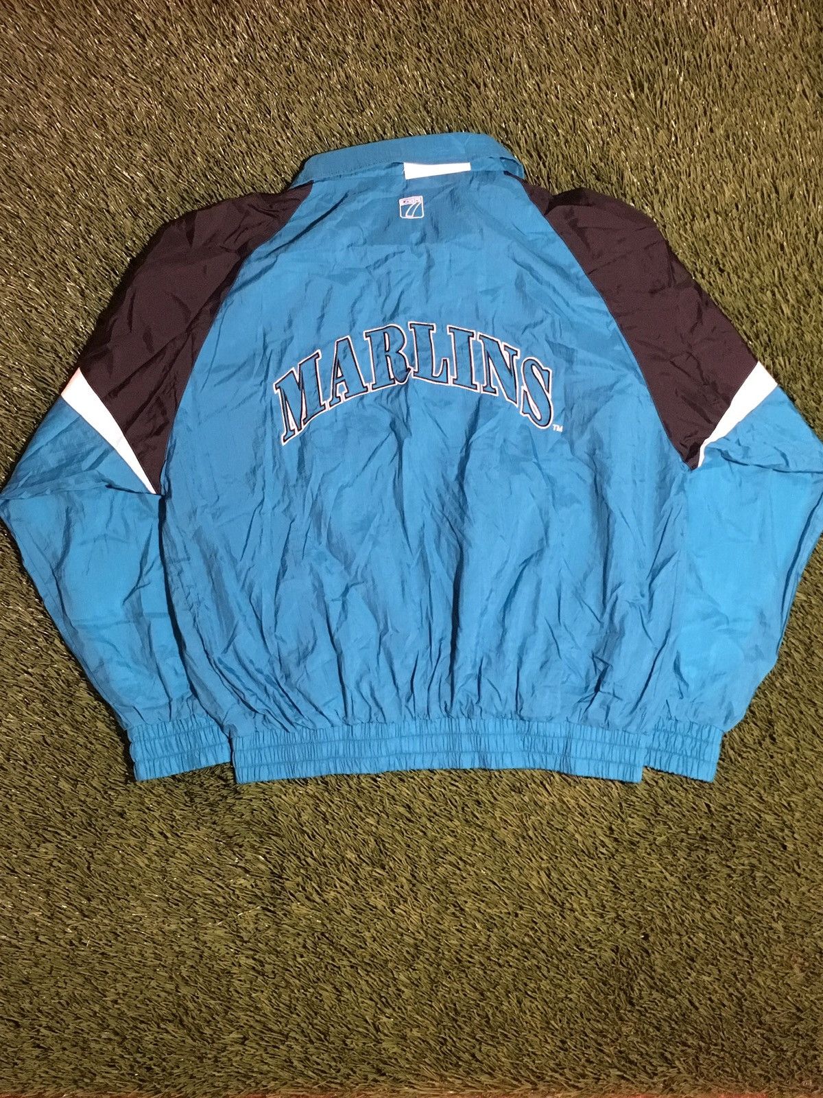 Logo 7 × Vintage Vintage MLB Florida Marlins Windbreaker Size US L / EU 52-54 / 3 - 2 Thumbnail