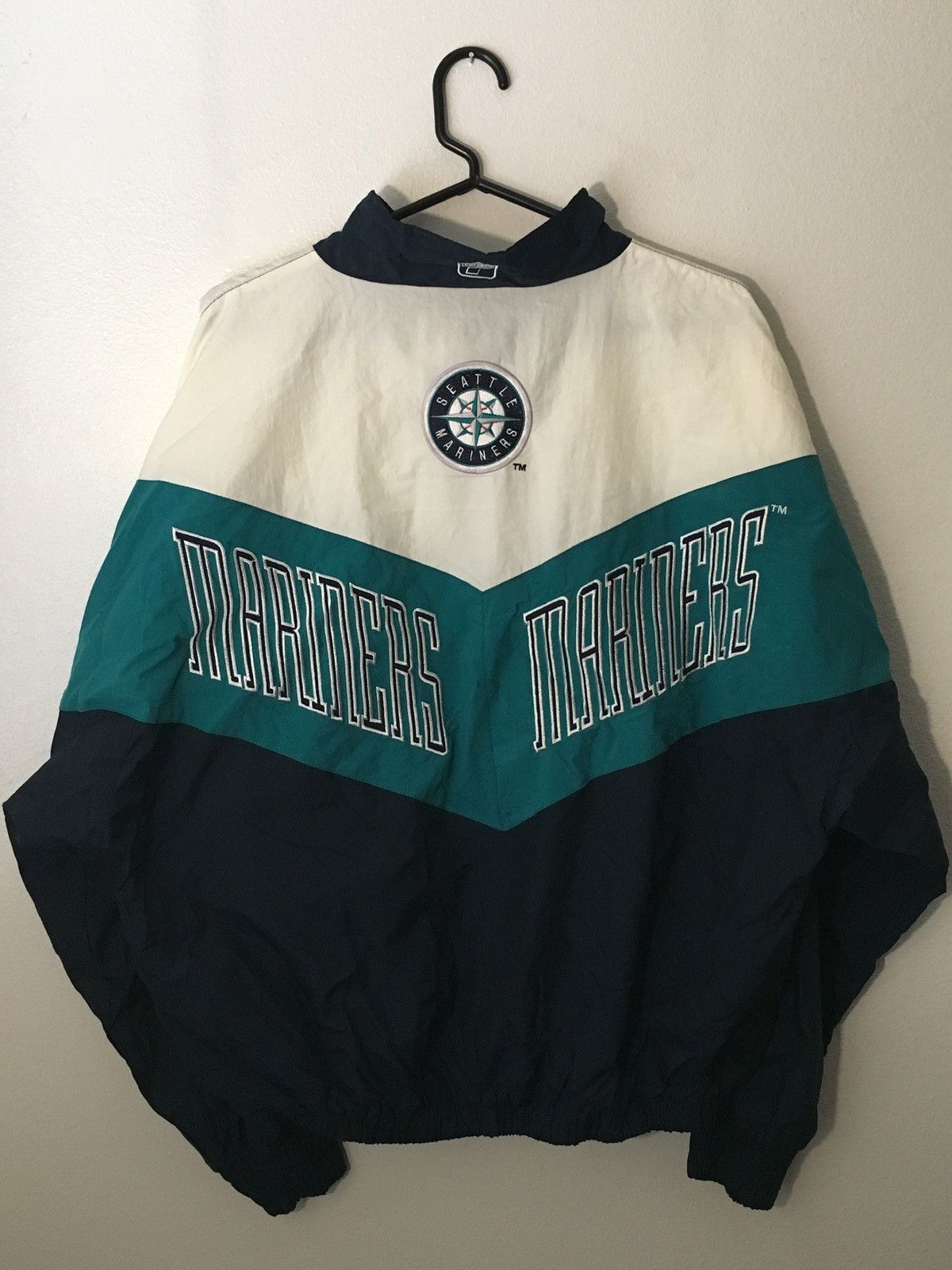 Logo 7 × Vintage Vintage MLB Seattle Mariners Windbreaker Size US L / EU 52-54 / 3 - 4 Thumbnail