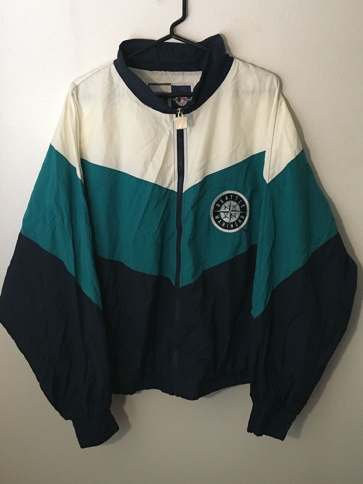 Logo 7 × Vintage Vintage MLB Seattle Mariners Windbreaker Size US L / EU 52-54 / 3 - 3 Thumbnail