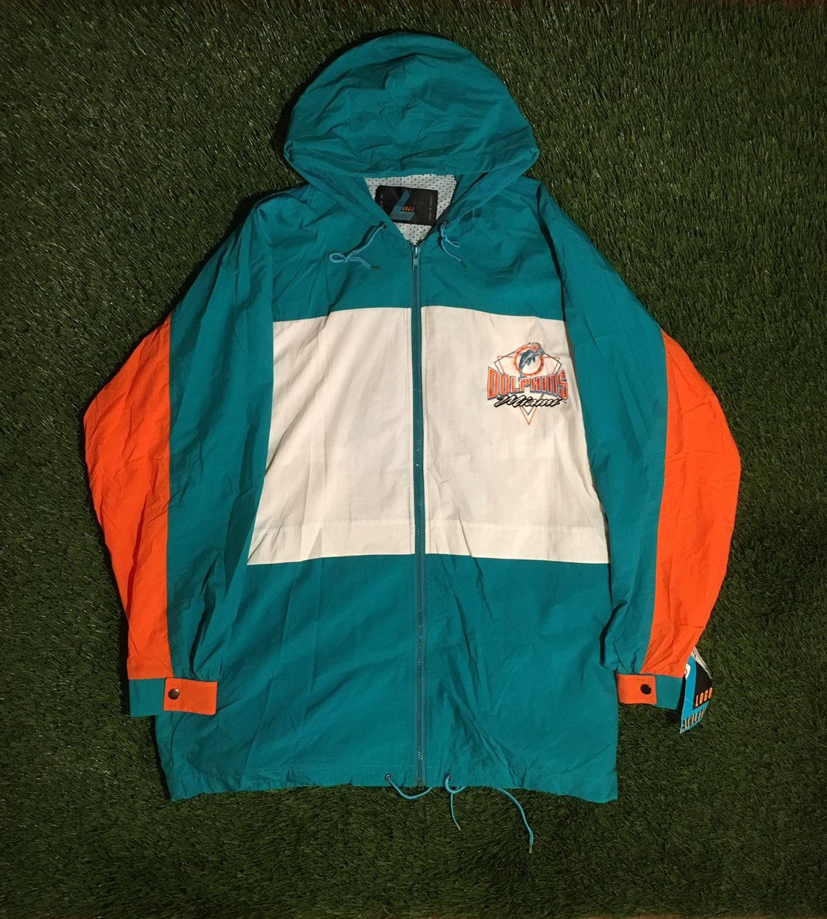 Logo Athletic × Vintage Vintage NFL Miami Dolphins Hoodie Windbreaker Size US XL / EU 56 / 4 - 1 Thumbnail