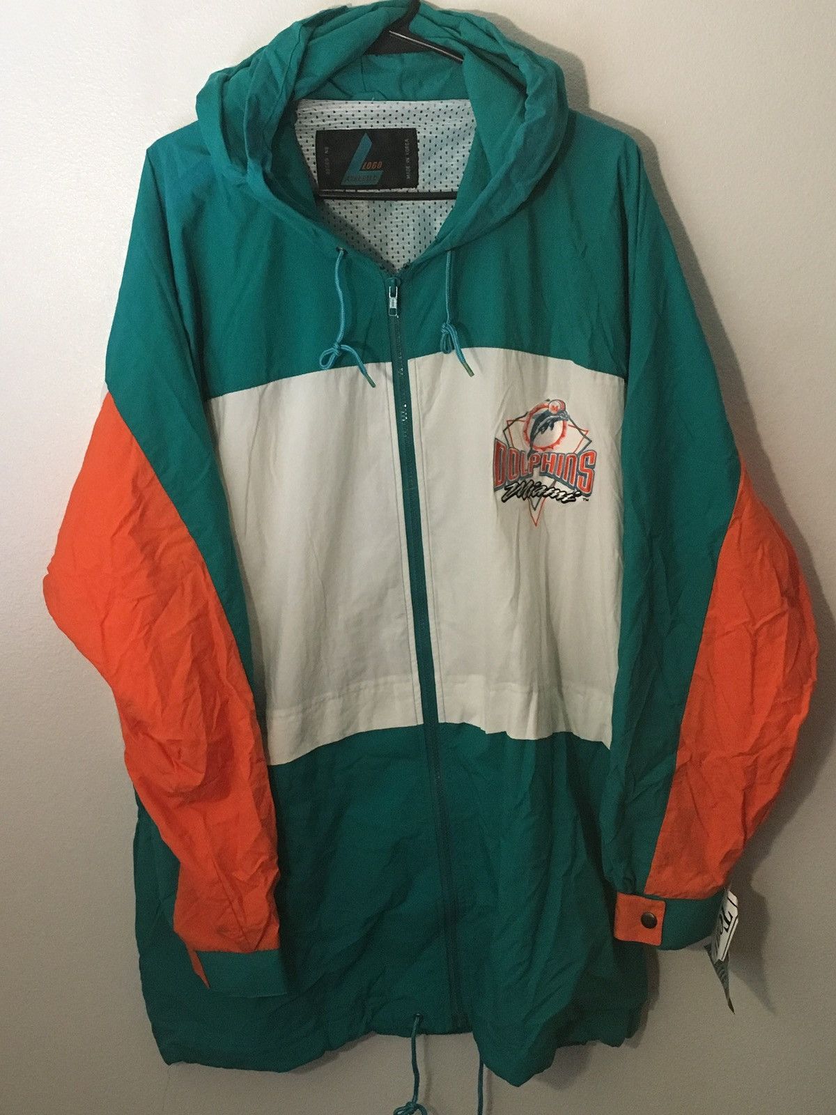 Logo Athletic × Vintage Vintage NFL Miami Dolphins Hoodie Windbreaker Size US XL / EU 56 / 4 - 2 Thumbnail