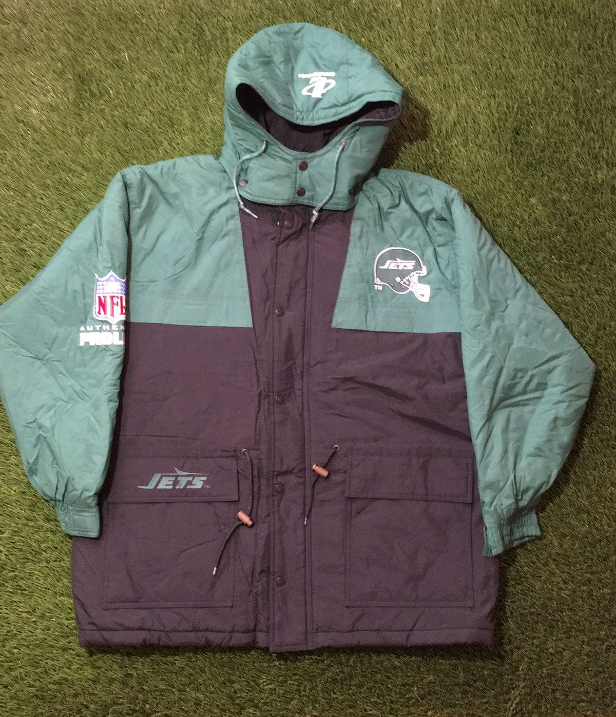 Logo Athletic × Vintage Vintage NFL New York Jets Coat Size US XL / EU 56 / 4 - 1 Thumbnail