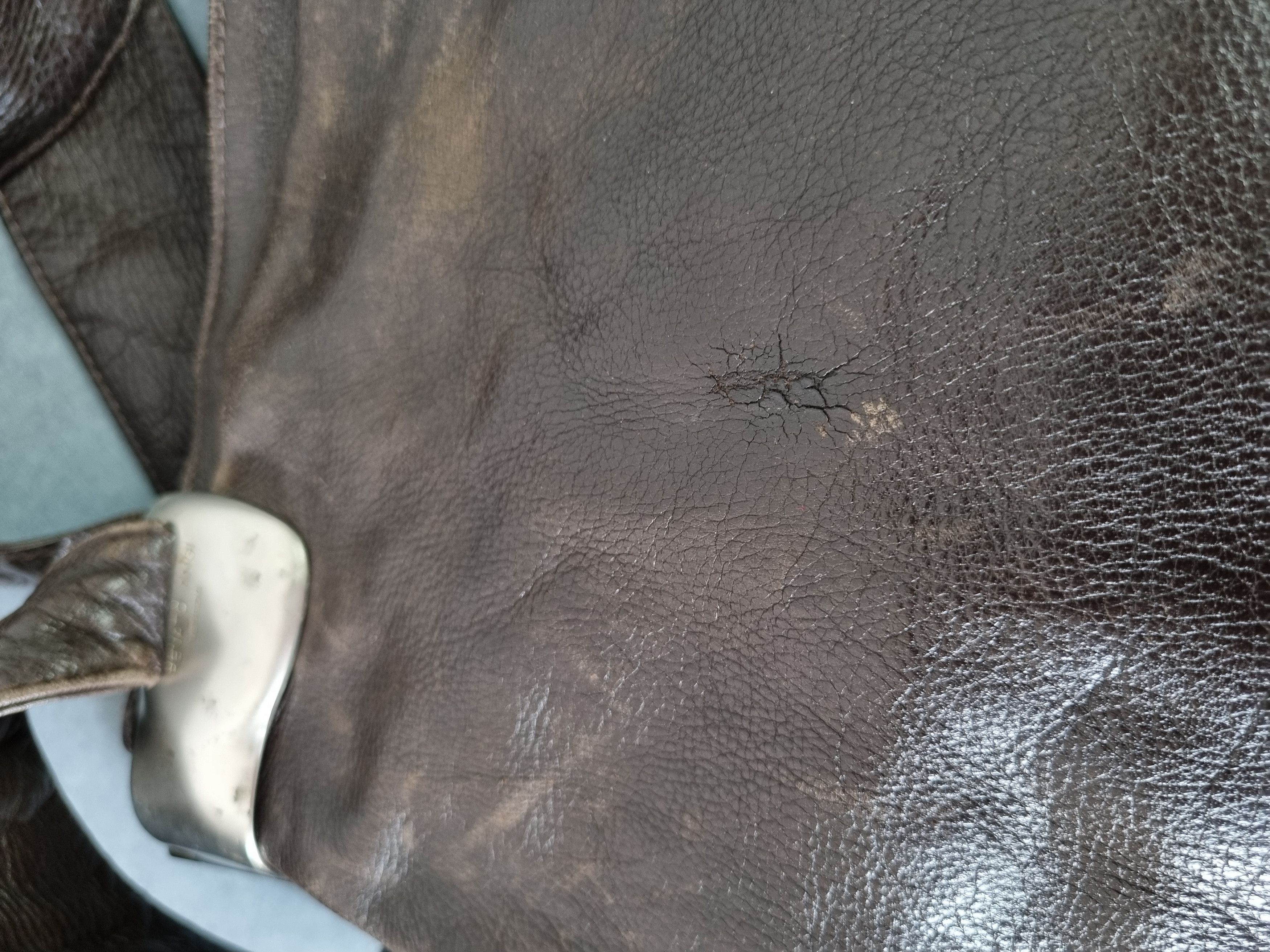 Handmade × Leather Unique Leather Renato Angi Venezia Handmade Shoulder Bad Size ONE SIZE - 24 Thumbnail