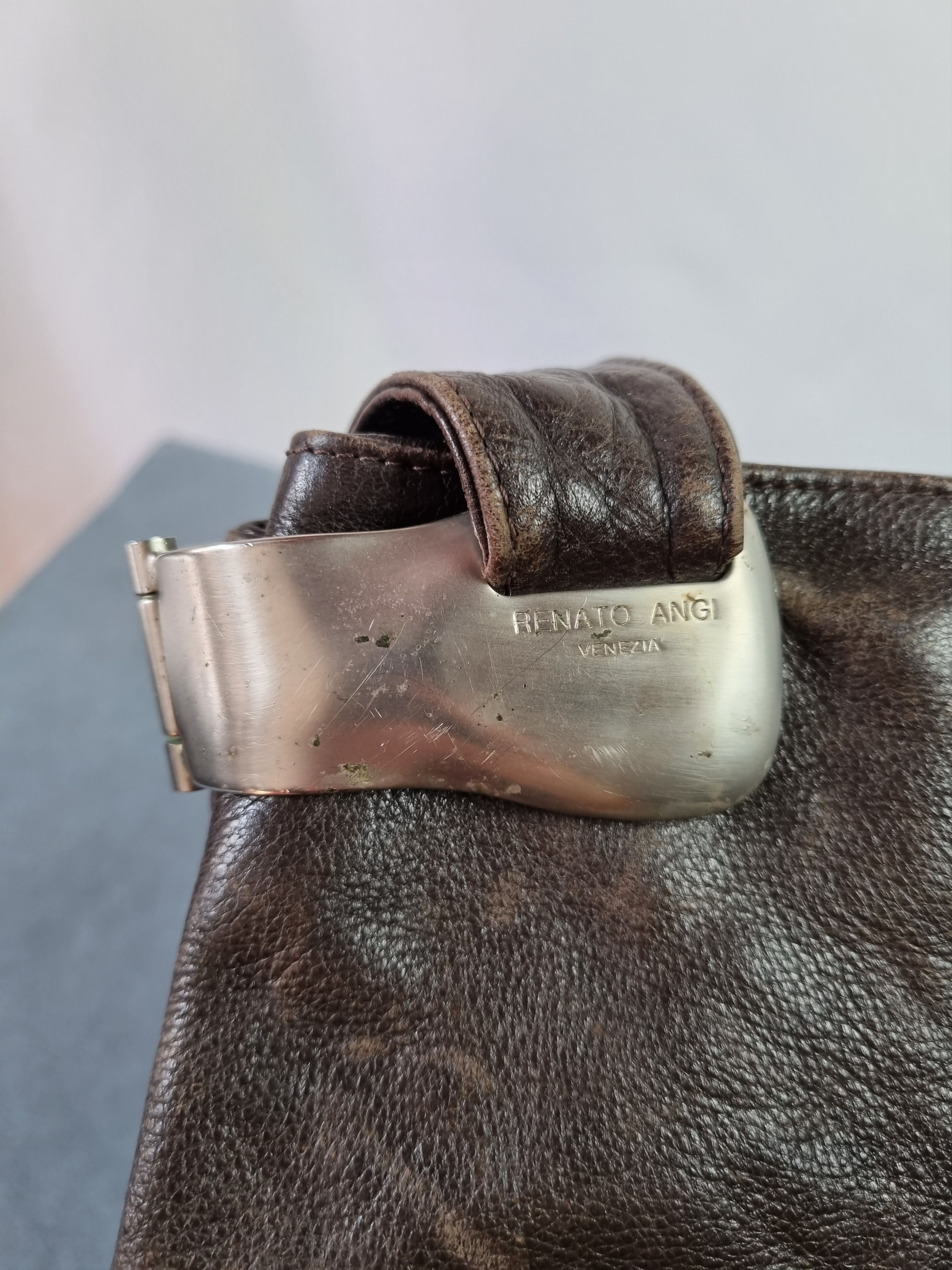 Handmade × Leather Unique Leather Renato Angi Venezia Handmade Shoulder Bad Size ONE SIZE - 8 Thumbnail