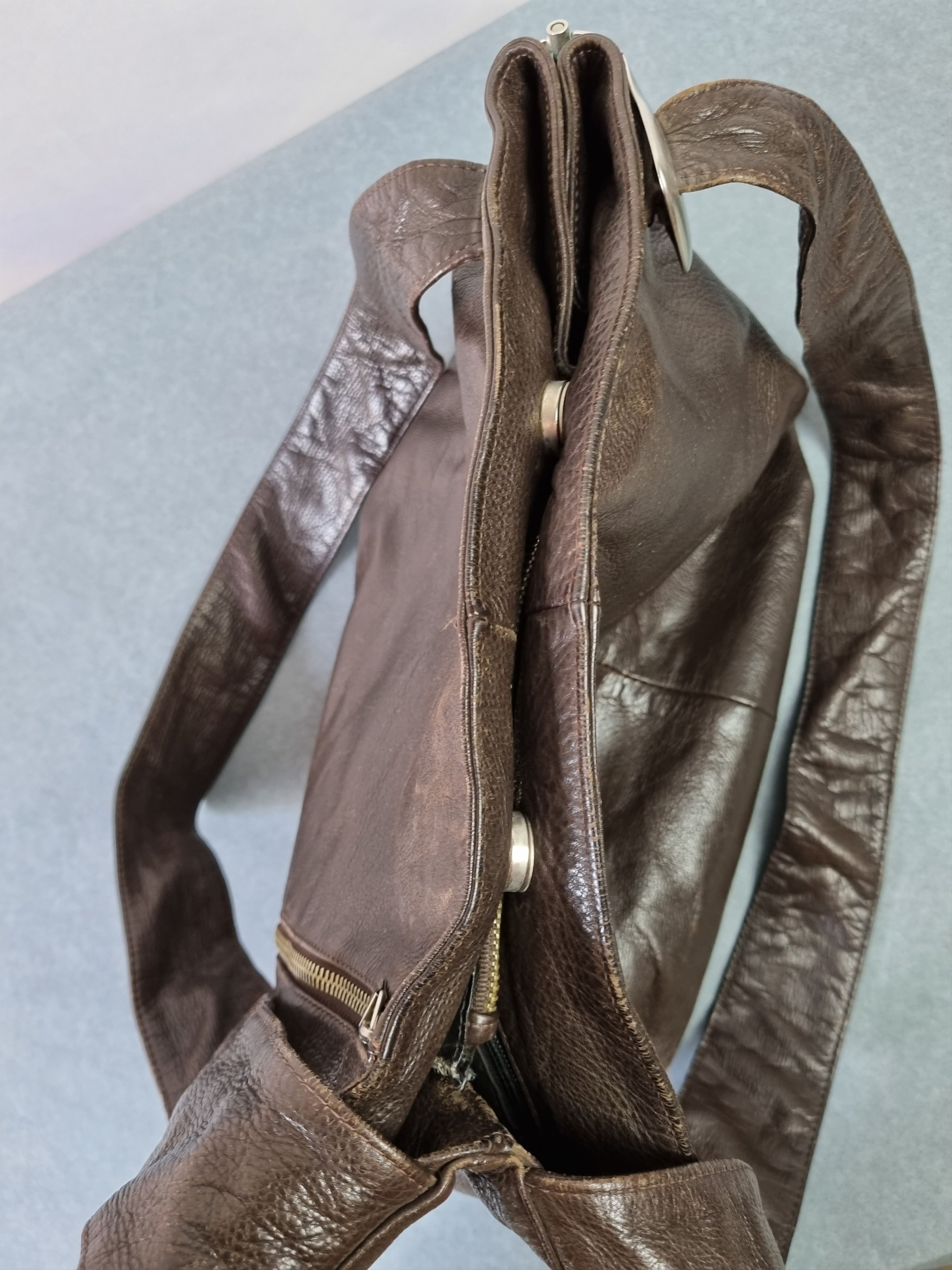Handmade × Leather Unique Leather Renato Angi Venezia Handmade Shoulder Bad Size ONE SIZE - 9 Thumbnail