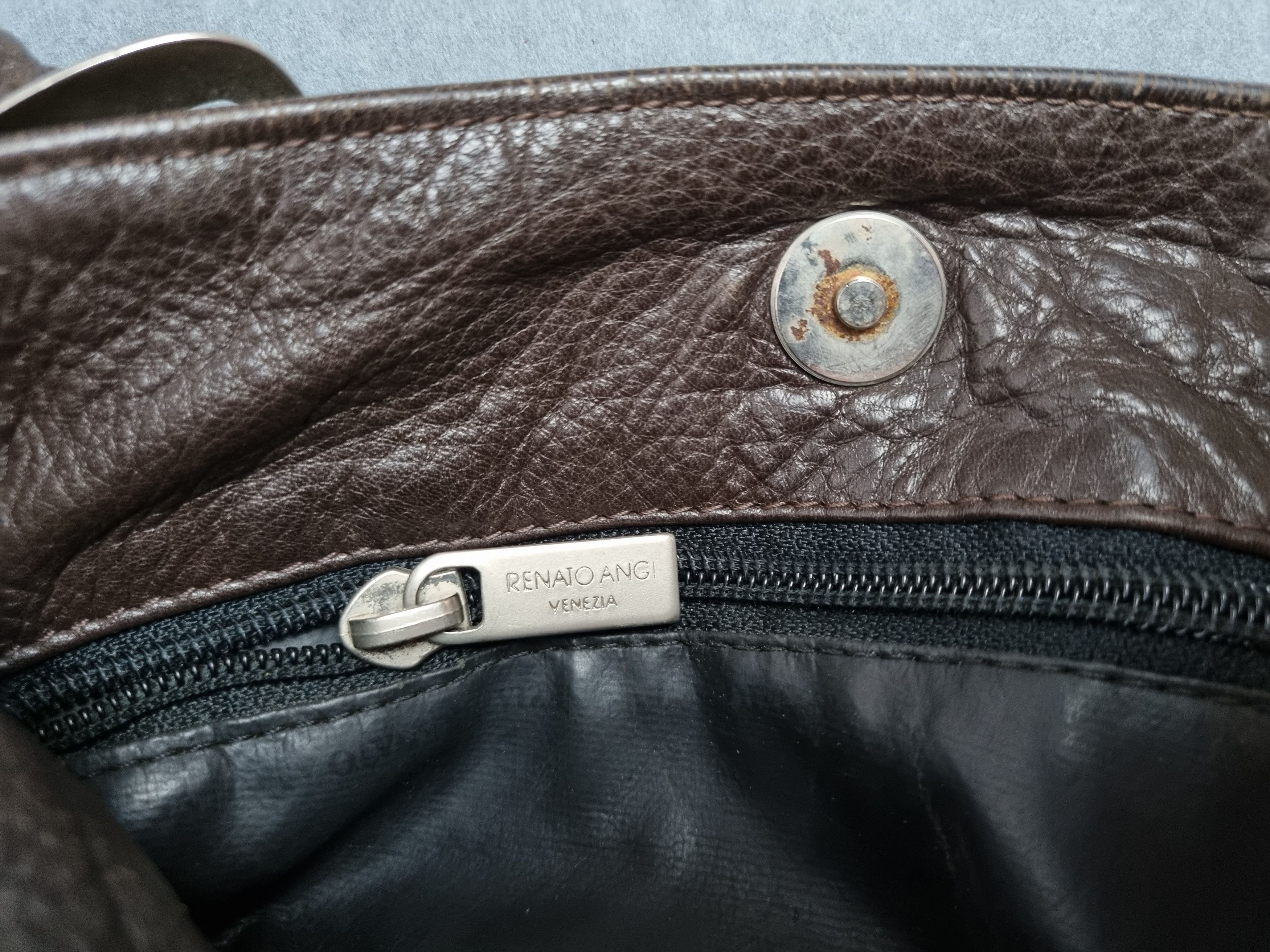 Handmade × Leather Unique Leather Renato Angi Venezia Handmade Shoulder Bad Size ONE SIZE - 11 Thumbnail