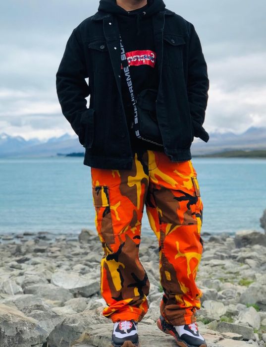 Hypebeast Camouflage Cargo Pants Grailed