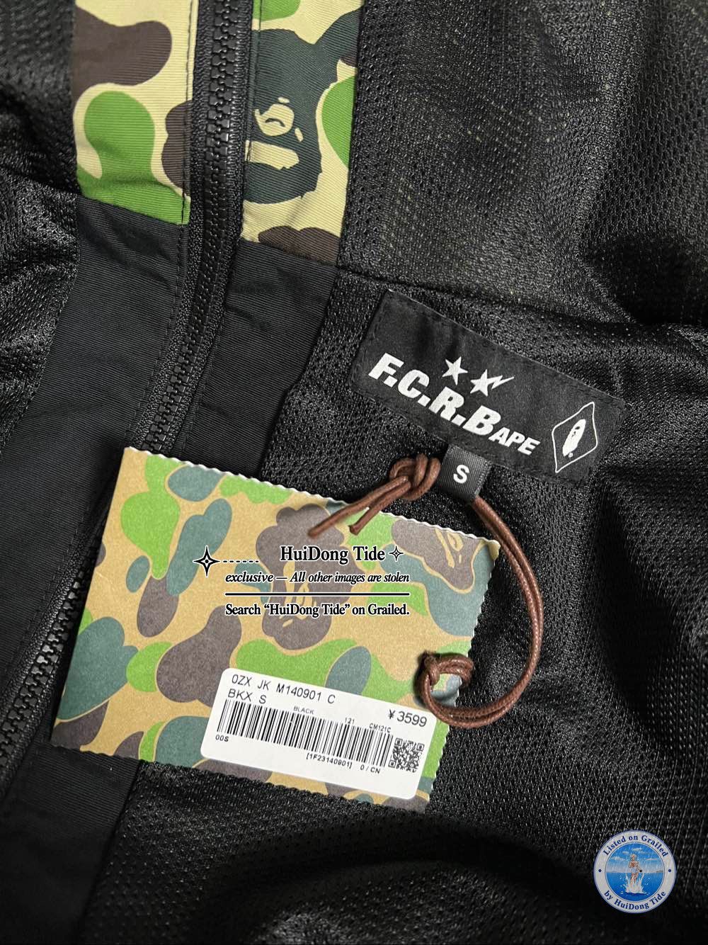 A Bathing Ape x FCRB Camo Practice Jacket Size S