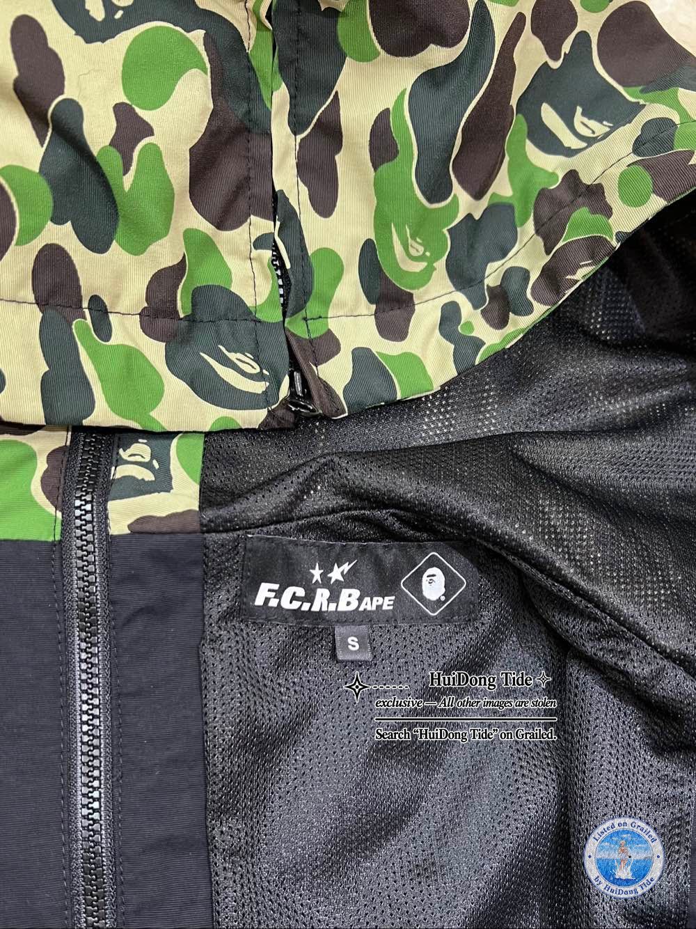 A Bathing Ape x FCRB Camo Practice Jacket Size S