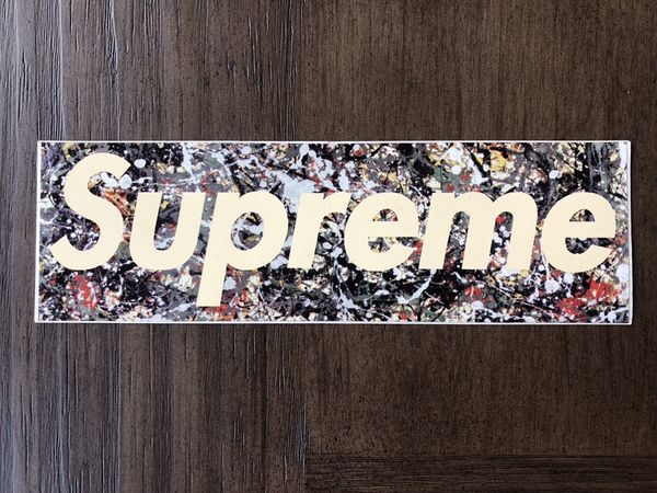 Supreme Supreme Jackson Pollock Box Logo Sticker 1999 | Grailed
