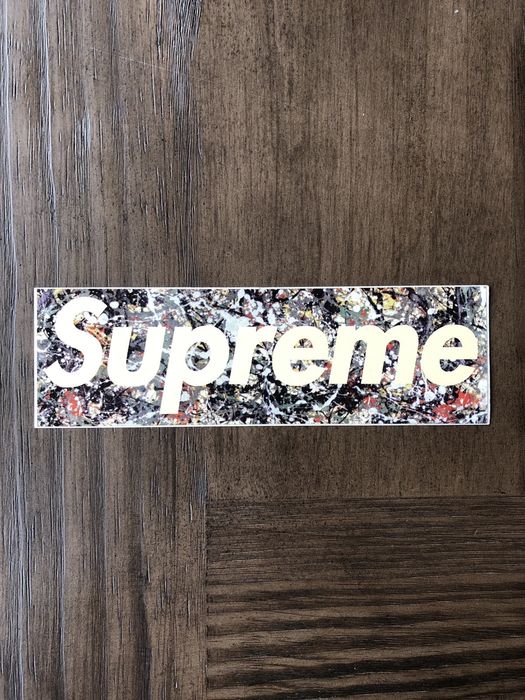 Supreme Supreme Jackson Pollock Box Logo Sticker 1999 | Grailed