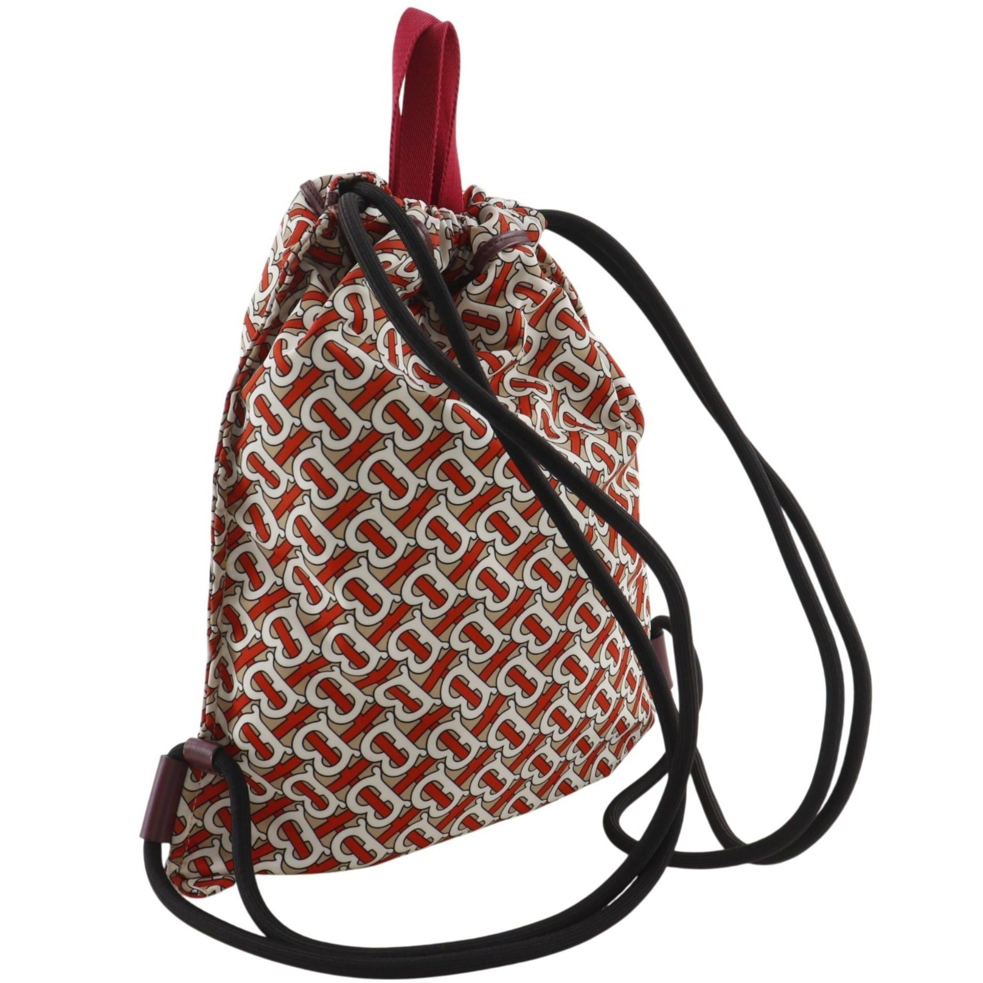Burberry Burberry TB Monogram Backpack/Daypack, Nylon, Orange, A4 Size, Drawstring, Women's Size ONE SIZE - 3 Thumbnail