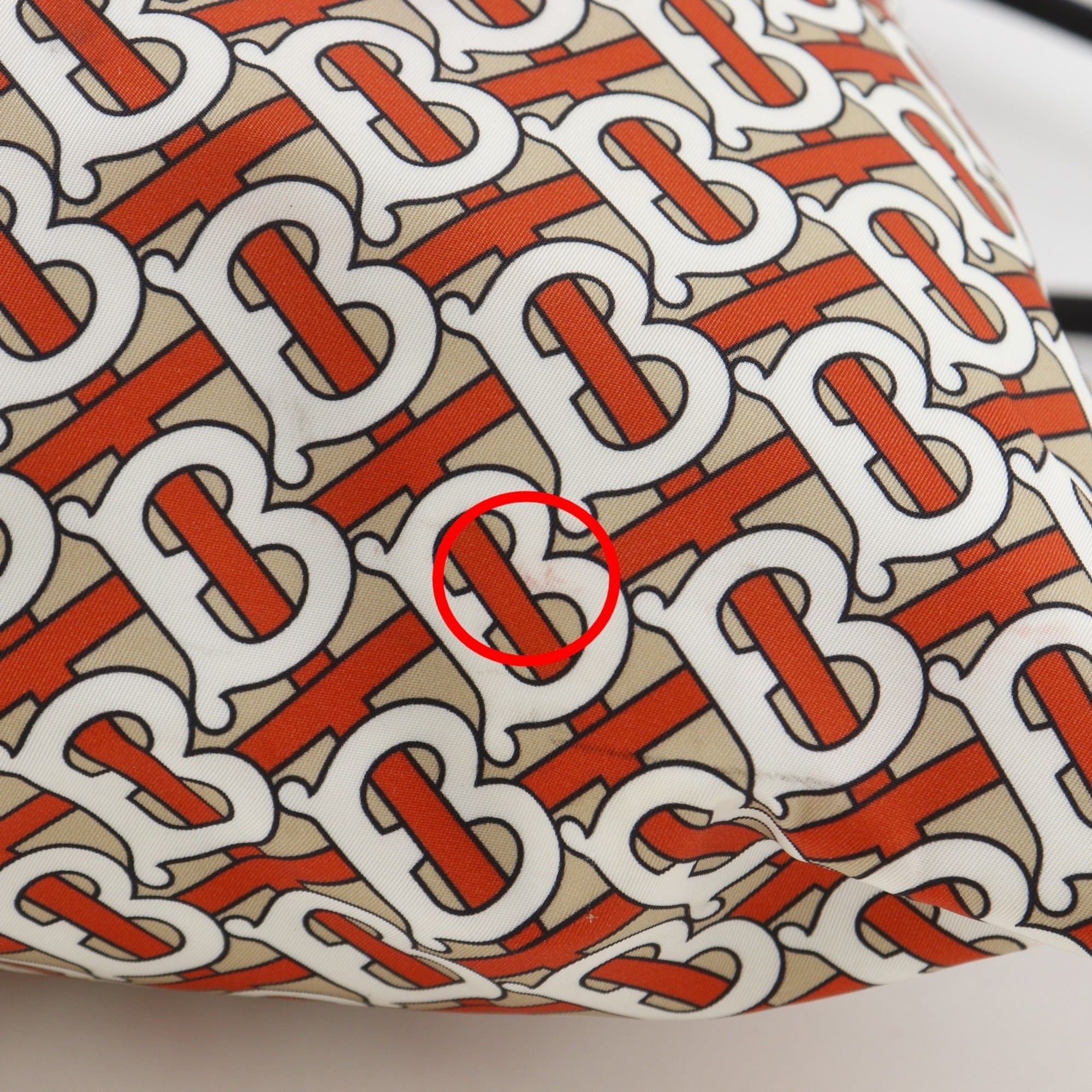 Burberry Burberry TB Monogram Backpack/Daypack, Nylon, Orange, A4 Size, Drawstring, Women's Size ONE SIZE - 10 Thumbnail