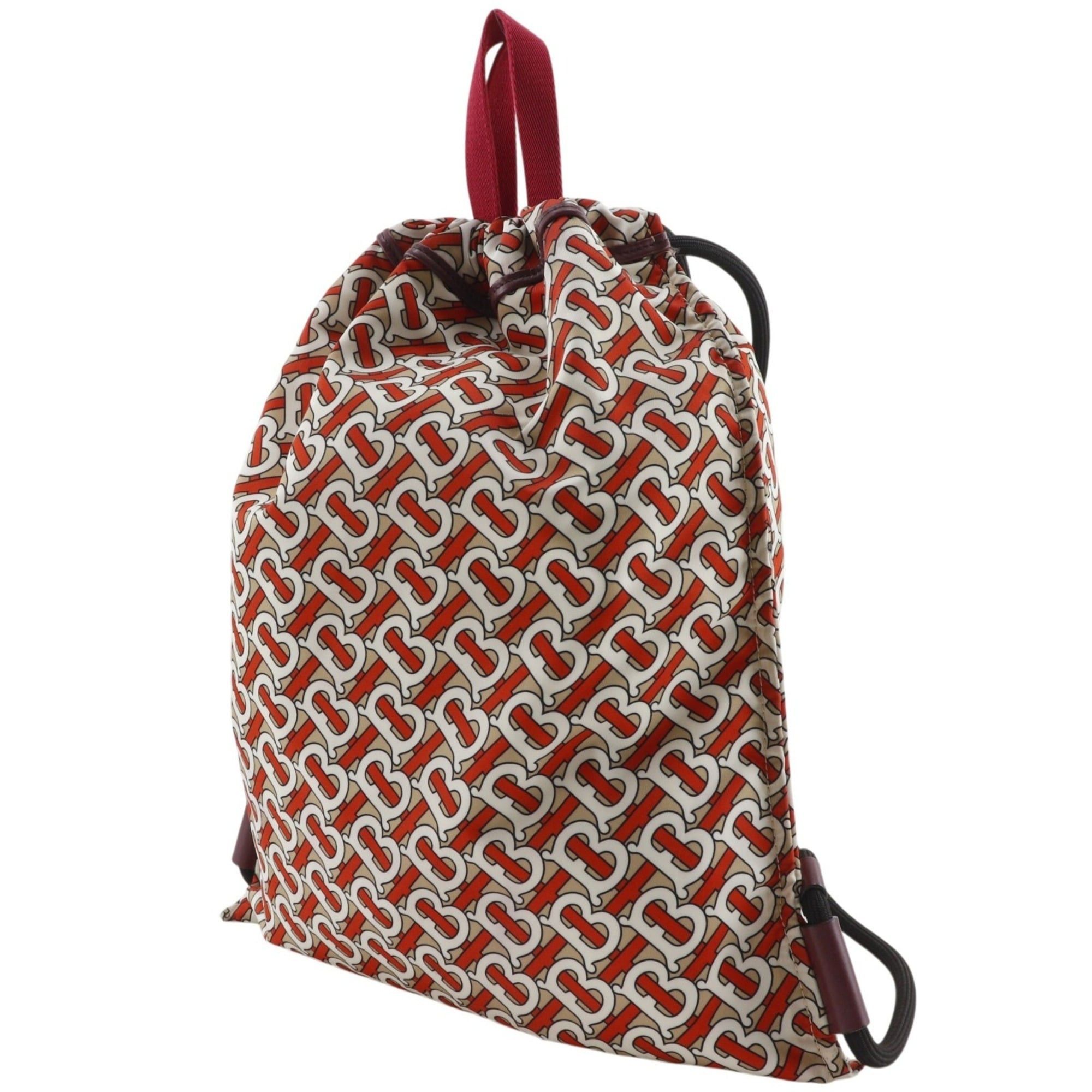 Burberry Burberry TB Monogram Backpack/Daypack, Nylon, Orange, A4 Size, Drawstring, Women's Size ONE SIZE - 2 Thumbnail