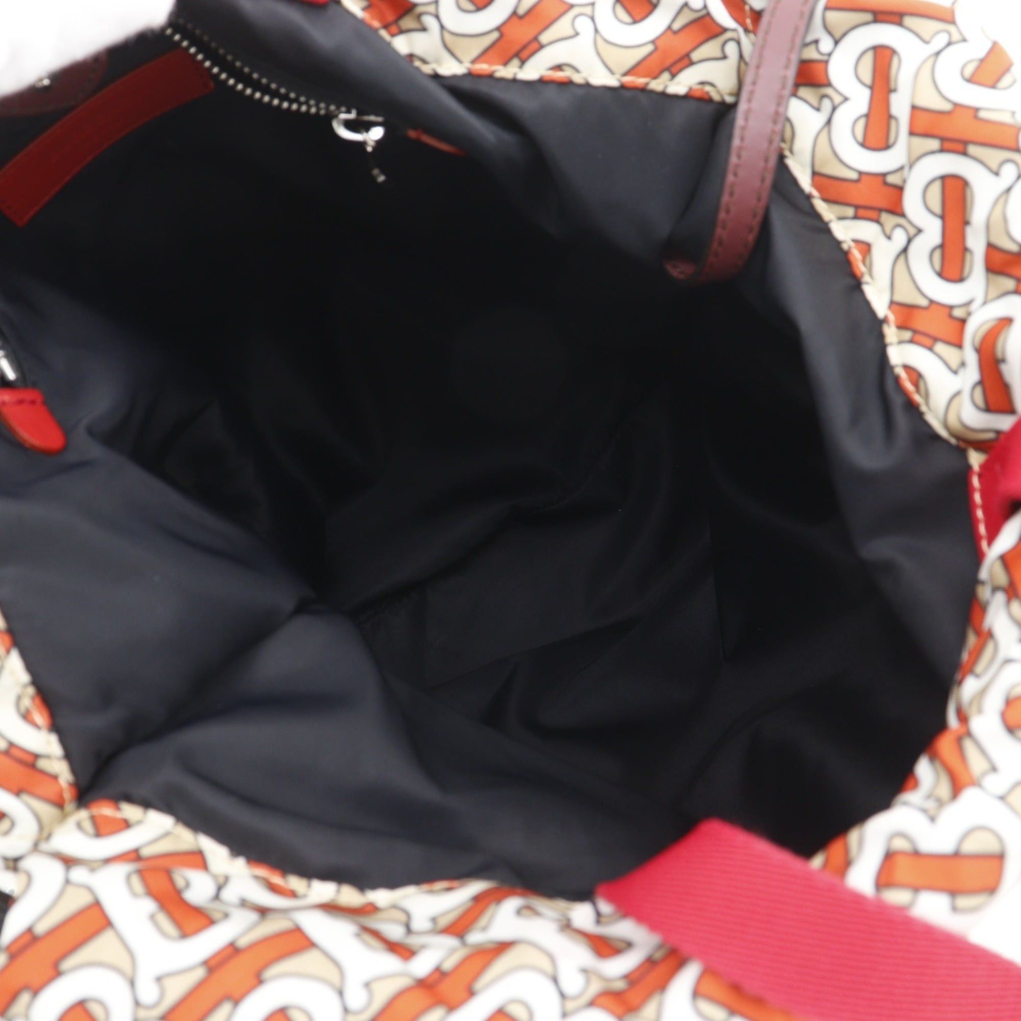 Burberry Burberry TB Monogram Backpack/Daypack, Nylon, Orange, A4 Size, Drawstring, Women's Size ONE SIZE - 7 Thumbnail