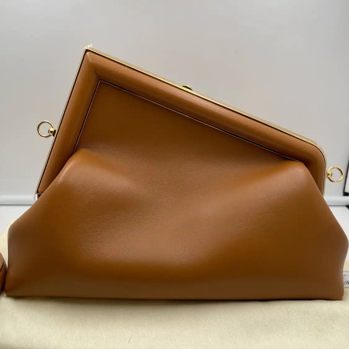Fendi FENDI First Small brown sheepskin shoulder bag Size ONE SIZE - 2 Thumbnail