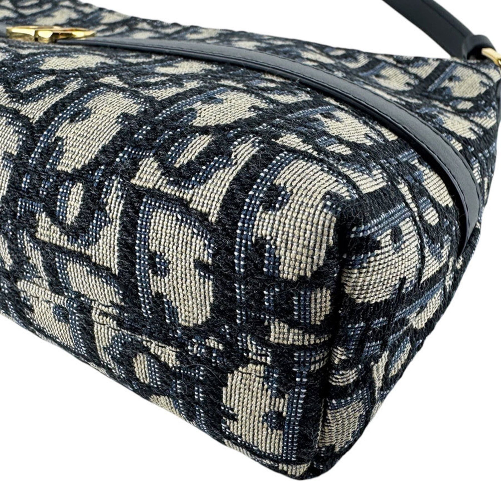 Dior Christian Dior 30 Montaigne Hobo Mini Bag, Canvas and Leather, Navy, Women's, S2381UTZQ_M928 z10290 Size ONE SIZE - 8 Thumbnail