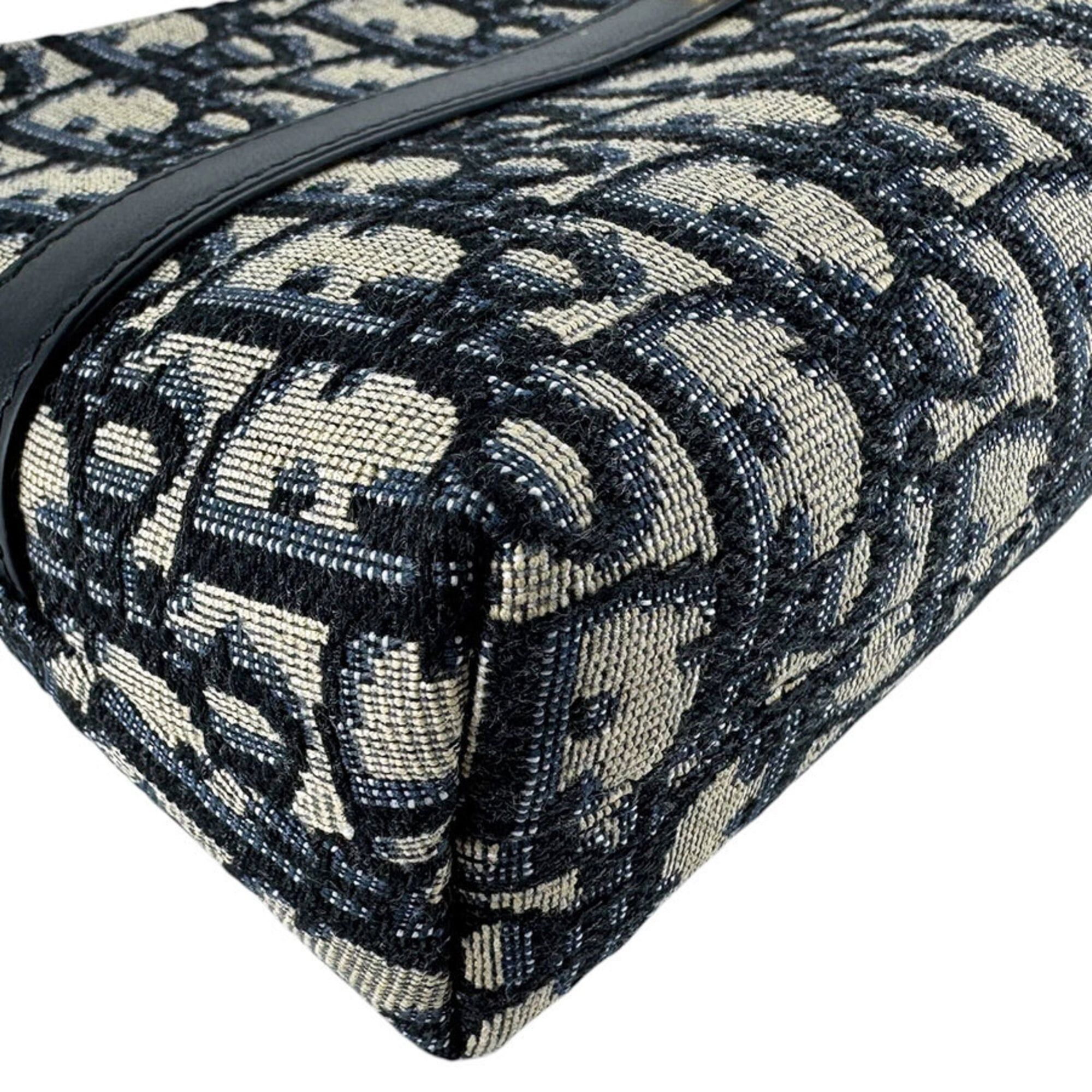 Dior Christian Dior 30 Montaigne Hobo Mini Bag, Canvas and Leather, Navy, Women's, S2381UTZQ_M928 z10290 Size ONE SIZE - 9 Thumbnail