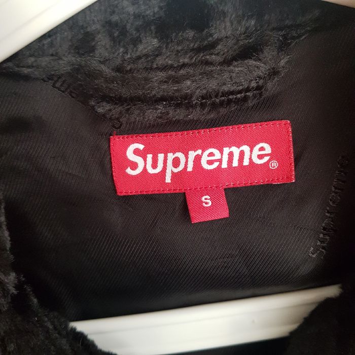 Supreme Supreme Fuzzy Pile Trucker Jacket Black Small | Grailed