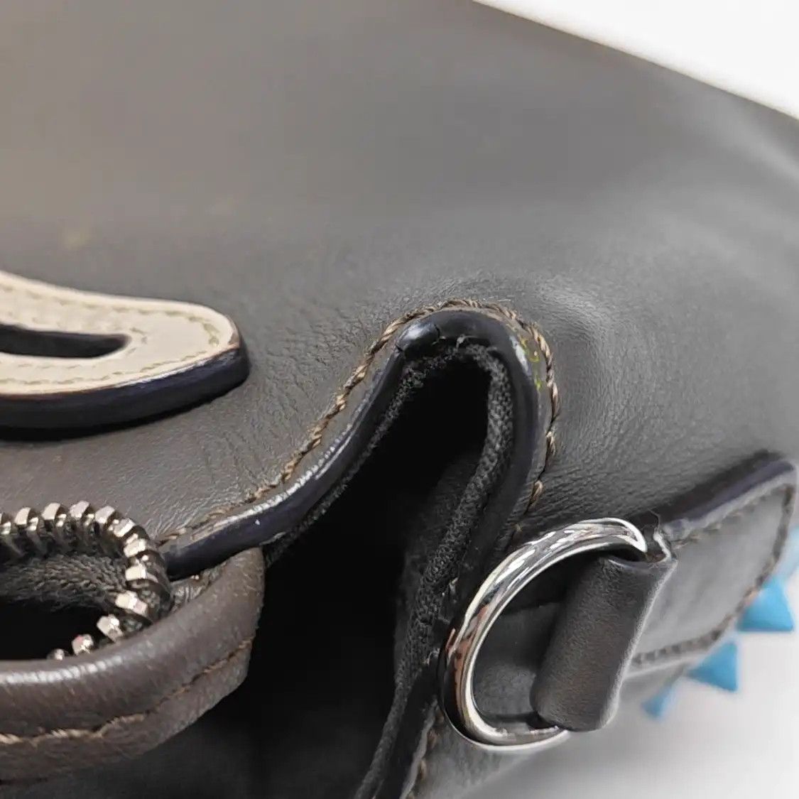 Fendi FENDI By The Way Medium multi-color cowhide leather stud shoulder bag handbag cr Size ONE SIZE - 12 Thumbnail
