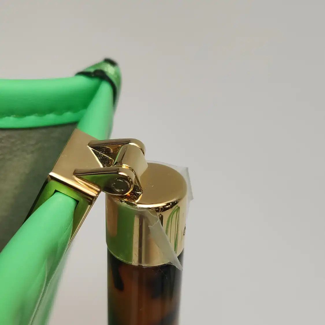 Fendi FENDI Sunshine green cowhide leather doubleF embossed handbag detachable strap Size ONE SIZE - 9 Thumbnail