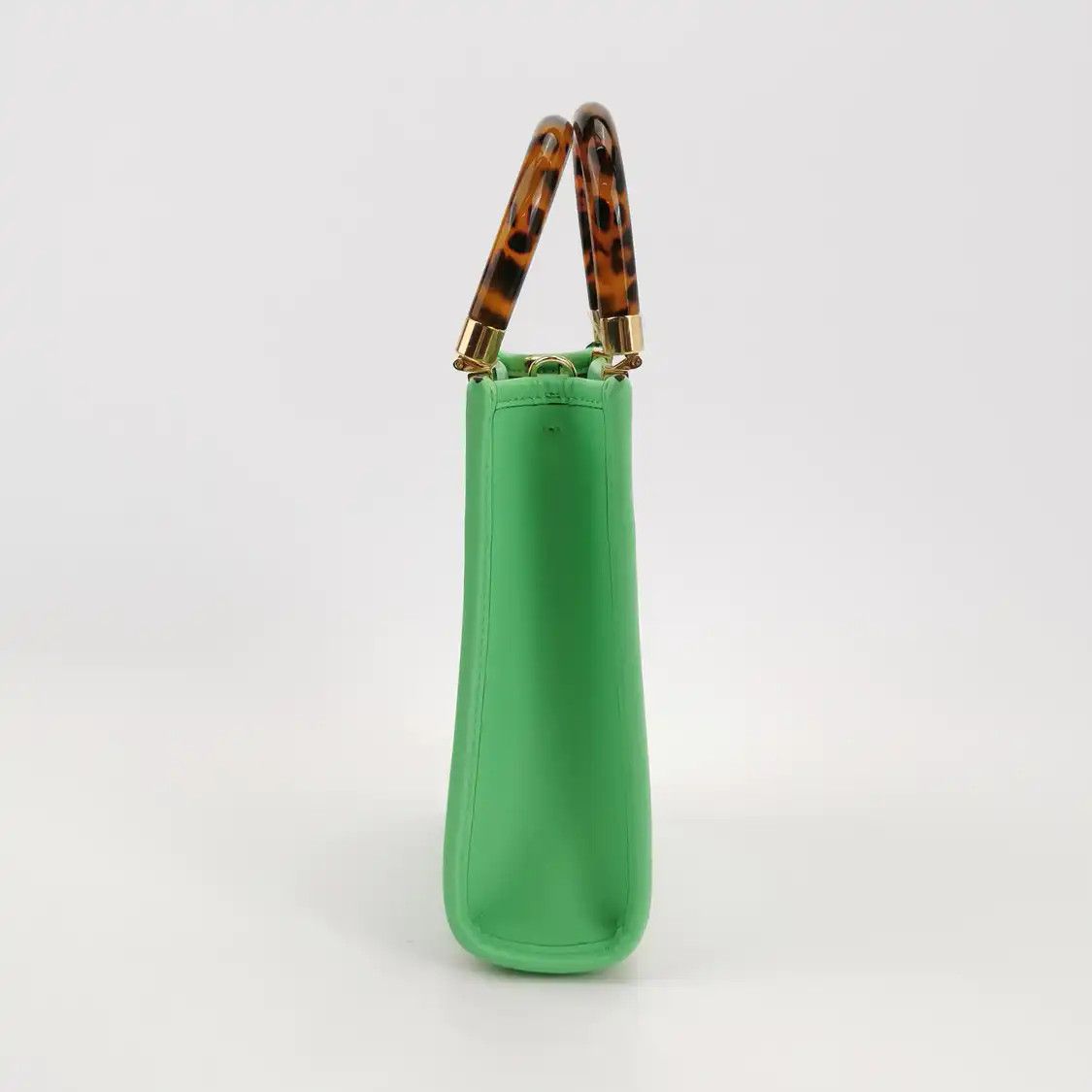 Fendi FENDI Sunshine green cowhide leather doubleF embossed handbag detachable strap Size ONE SIZE - 3 Thumbnail