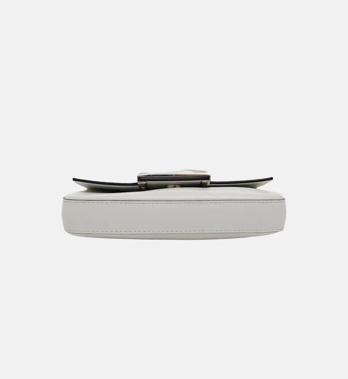 Fendi FENDI Baguette white cowhide leather doubleF print shoulder bag handbag crossbod Size ONE SIZE - 6 Thumbnail
